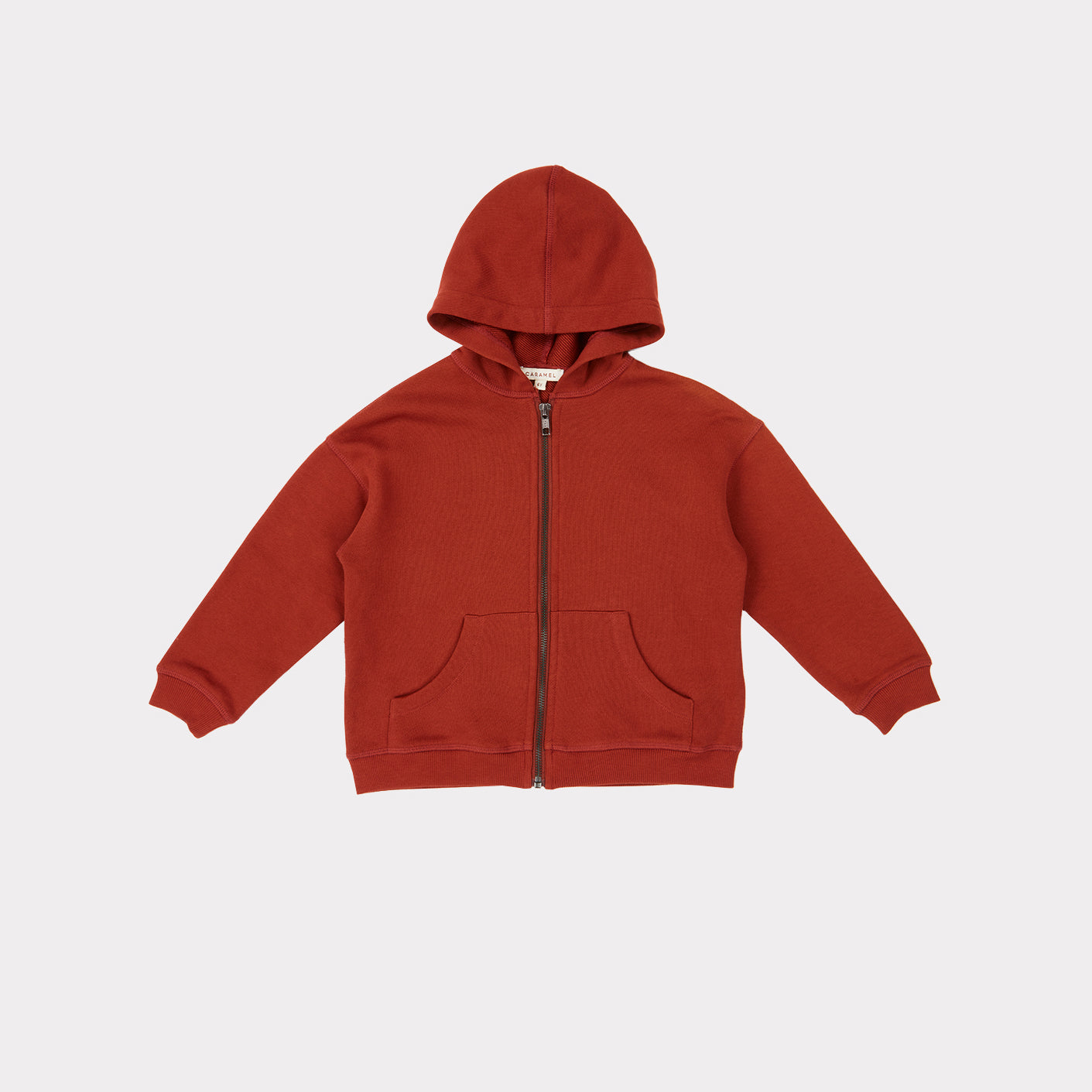 Boys & Girls Dark Red Hooded Cotton Top