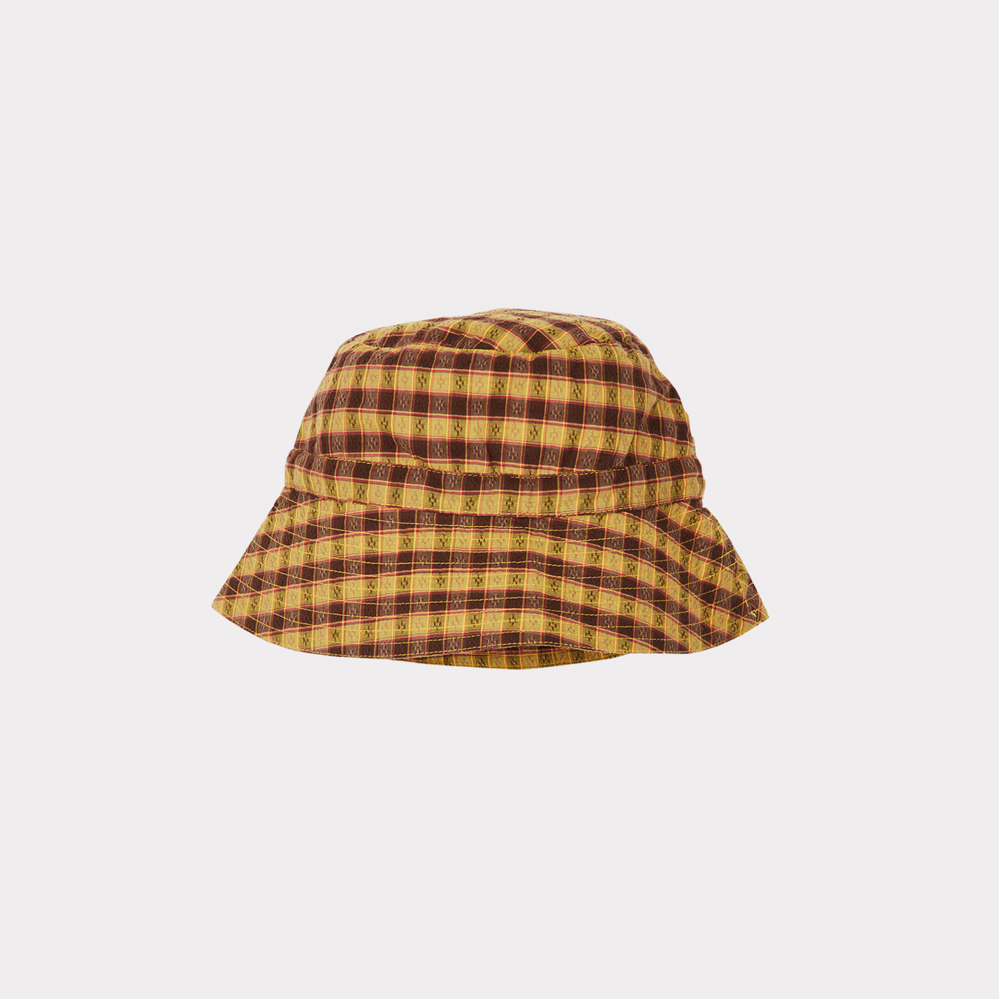 Boys & Girls Yellow Check Sun Hat