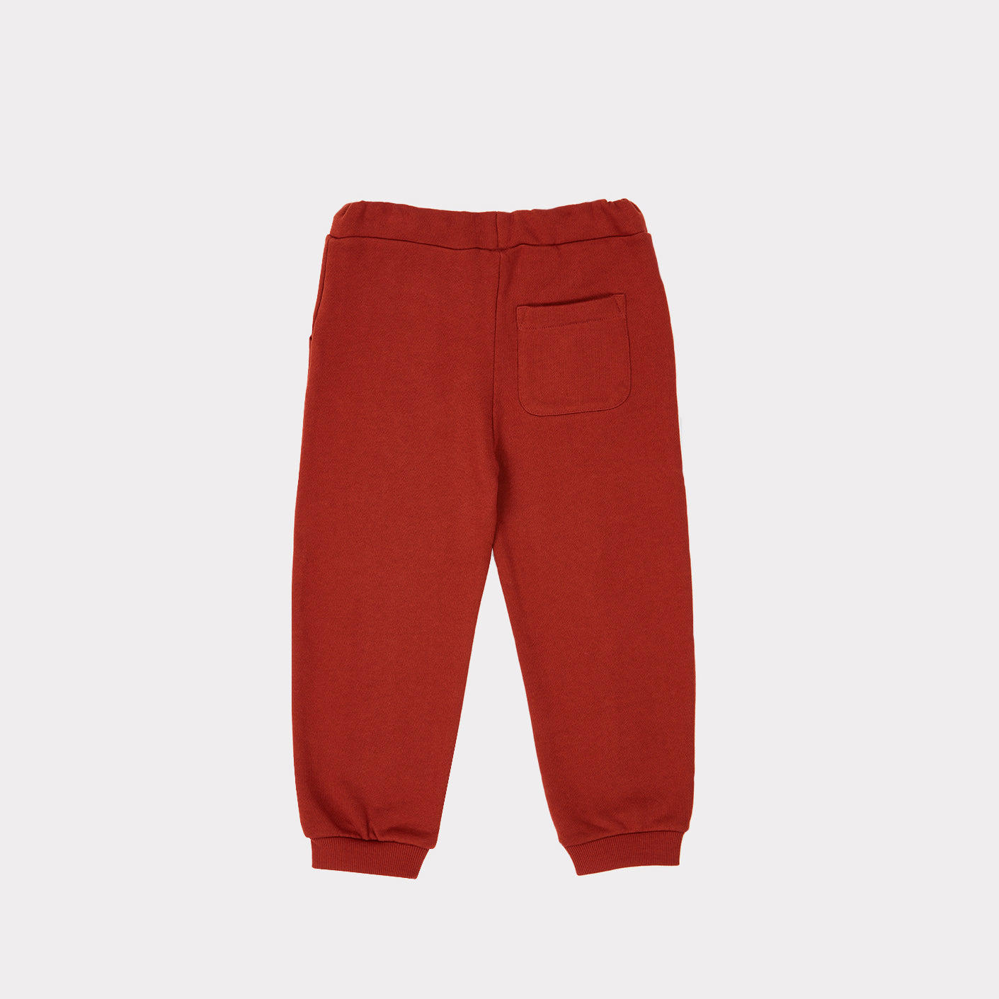 Boys & Girls Dark Red Cotton Trousers