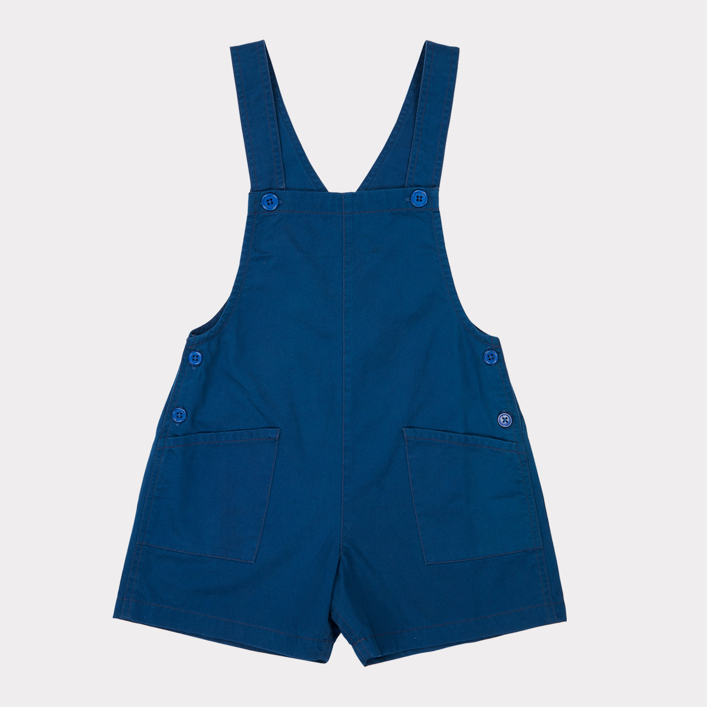 Boys & Girls Blue Cotton Jumpsuit