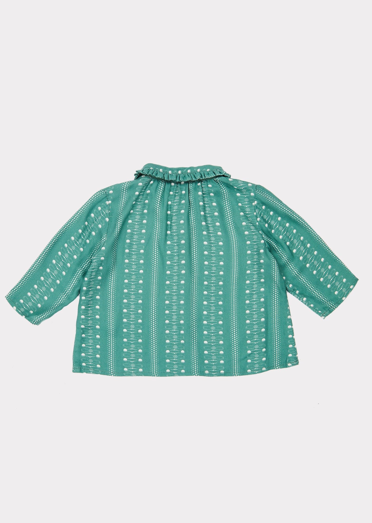 Baby Girls Teal Doty Blouse