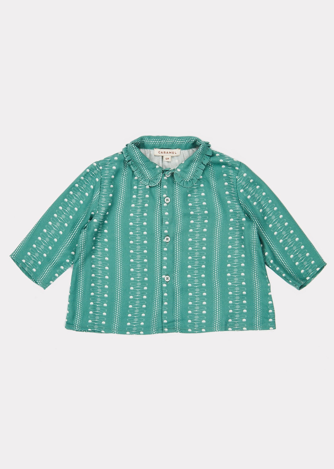Baby Girls Teal Doty Blouse