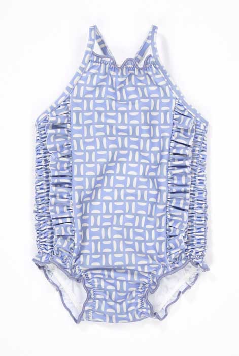 Baby Girls Light Blue Swimsuit