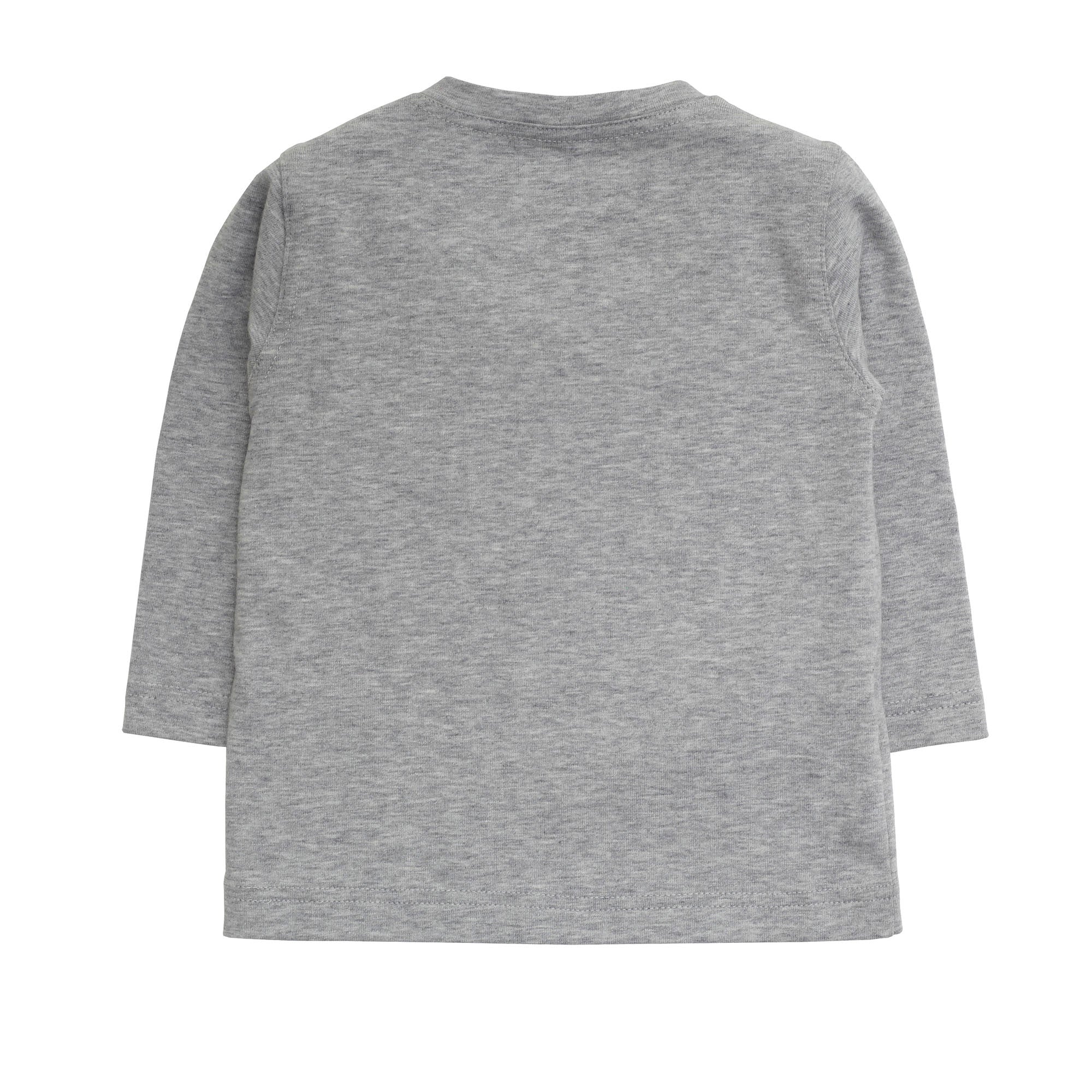 Baby Gilrs Grey Printed & Patch Trims Cotton T-Shirt - CÉMAROSE | Children's Fashion Store - 2