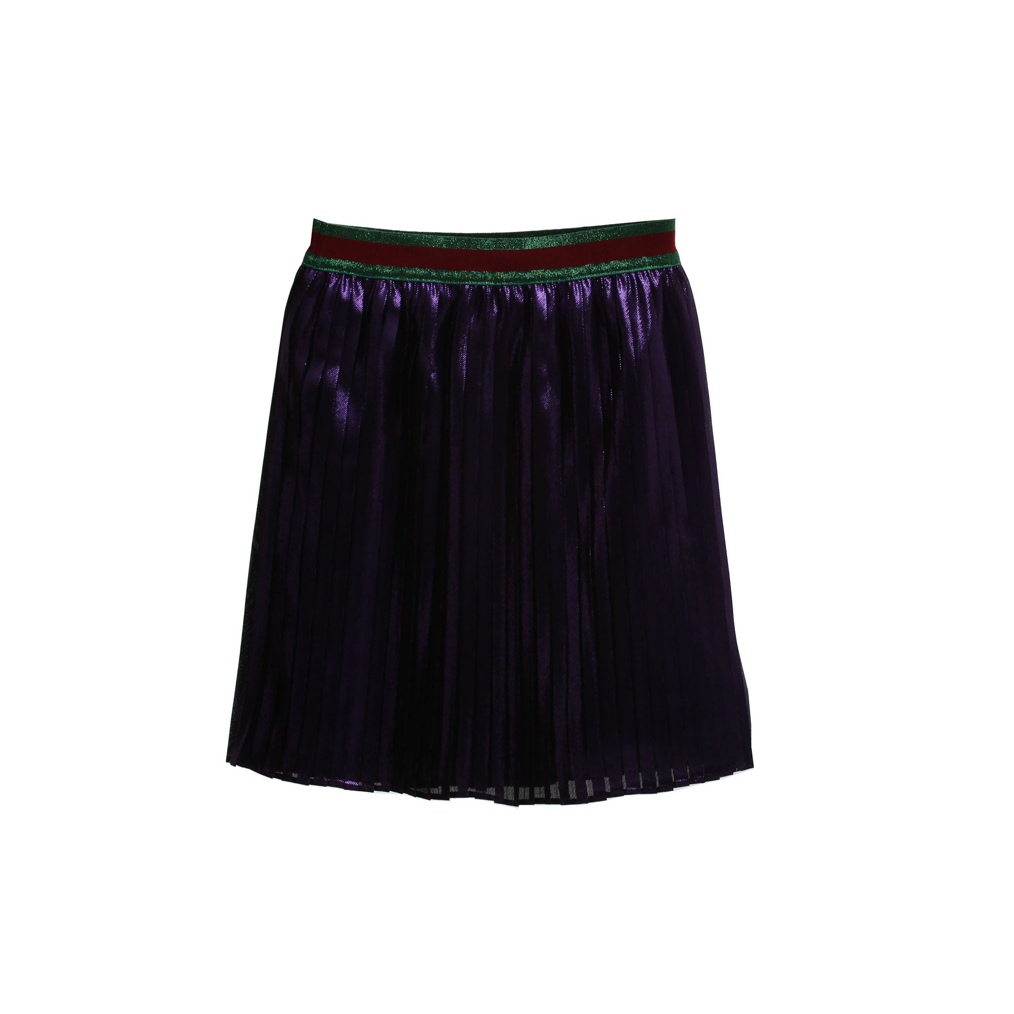 Girls Shine Purple Pleated Skirt - CÉMAROSE | Children's Fashion Store - 1