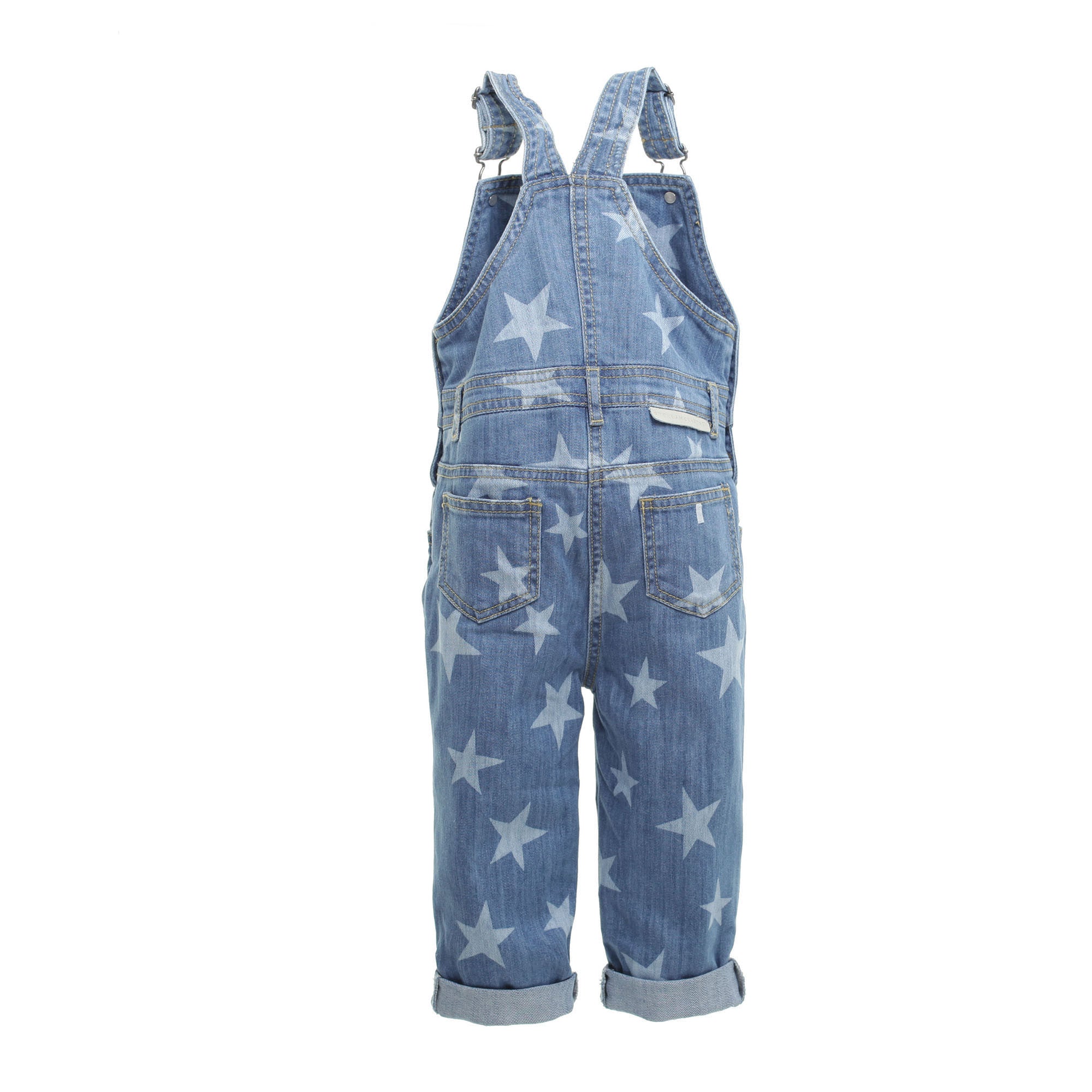 Girls Blue Star Printed 'Rudy' Dungarees - CÉMAROSE | Children's Fashion Store - 2