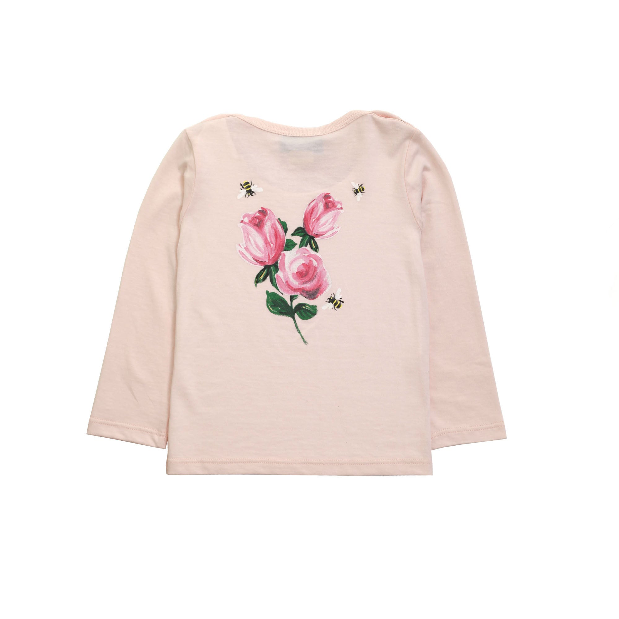 Baby Girls Pink T-Shirt With Cat Head Print Trims - CÉMAROSE | Children's Fashion Store - 2