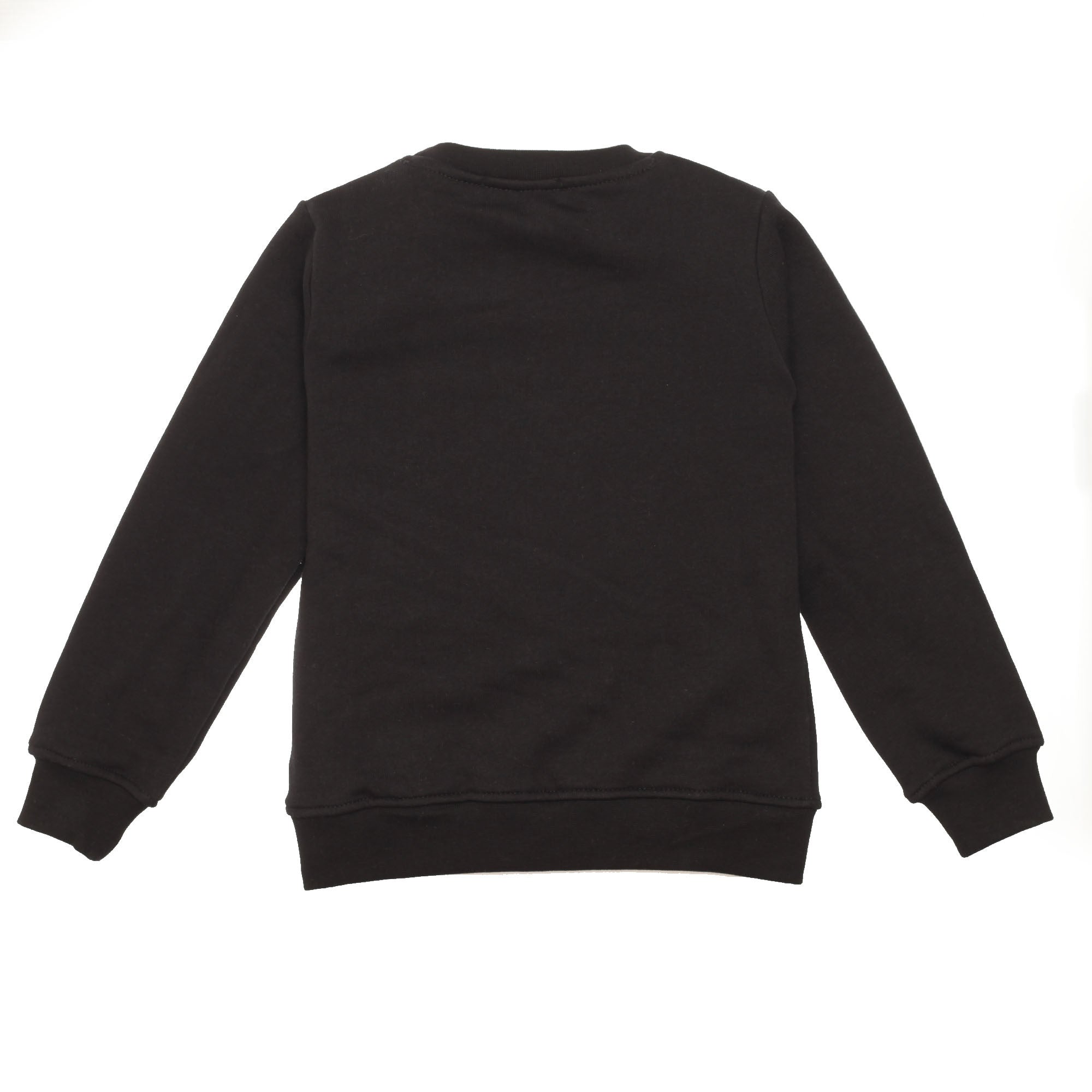 Girls Black Embroidered Trims Cotton Sweatshirt - CÉMAROSE | Children's Fashion Store - 2