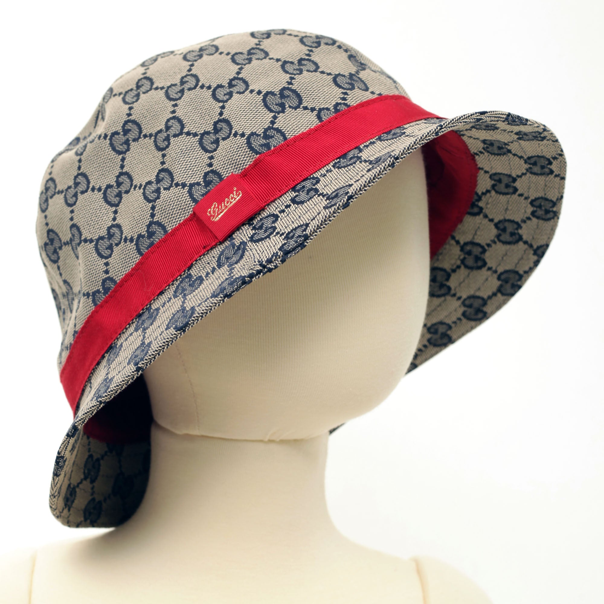 Baby Brown Sun Hat With Red Ribbon Trims - CÉMAROSE | Children's Fashion Store - 3