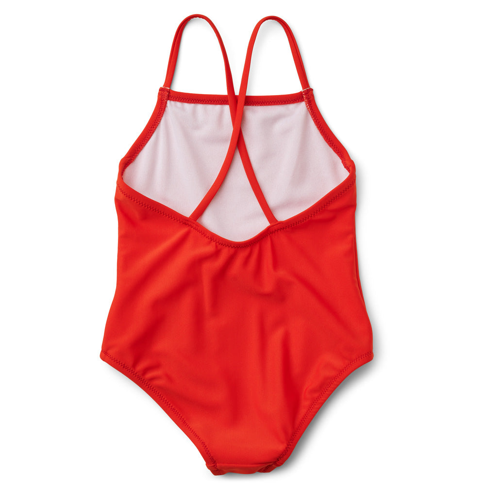 Girls Red Swimsuit