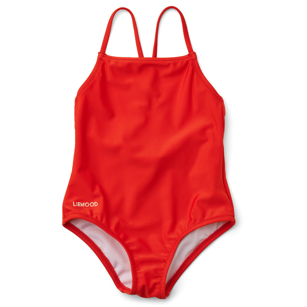 Girls Red Swimsuit