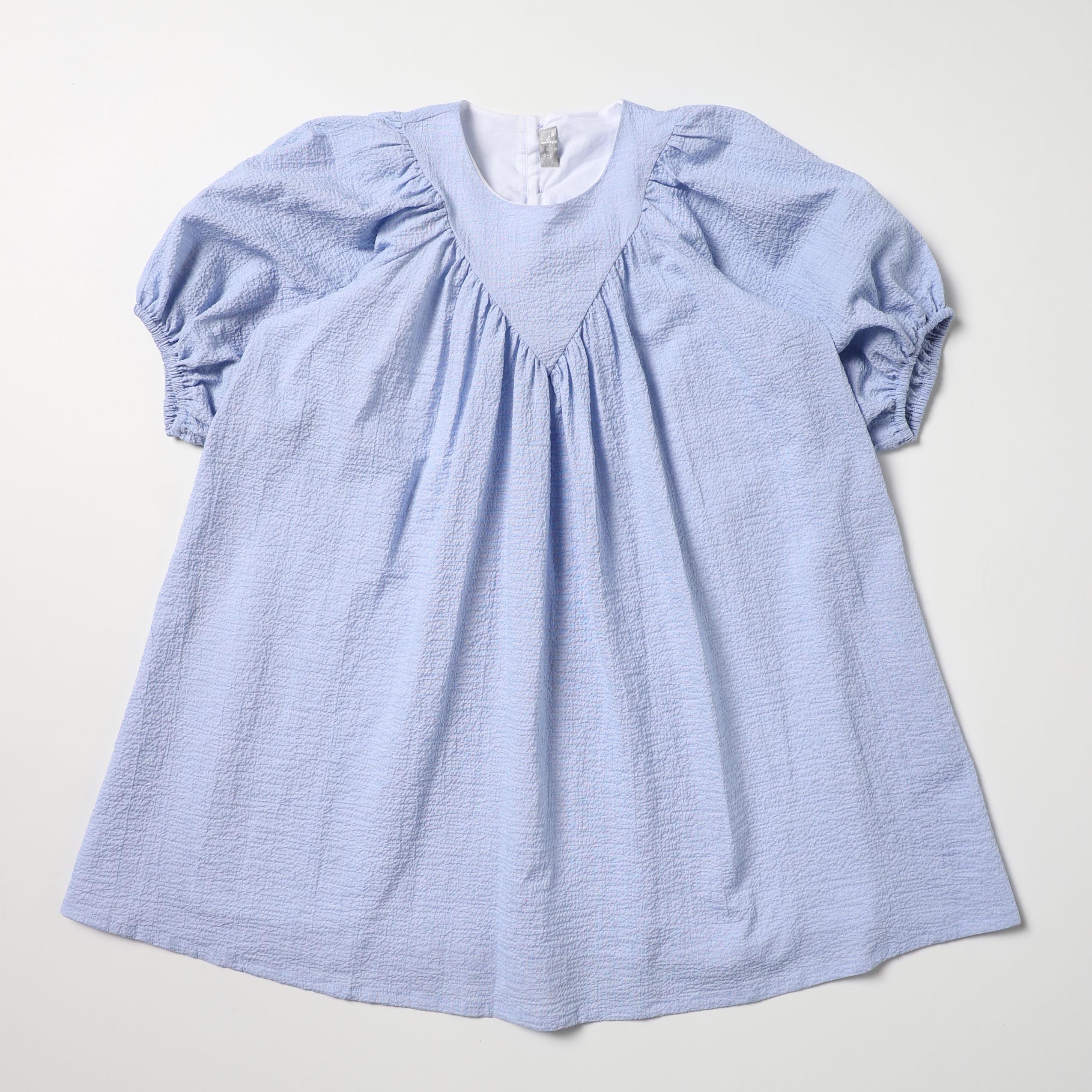 Girls Blue Cotton Dress