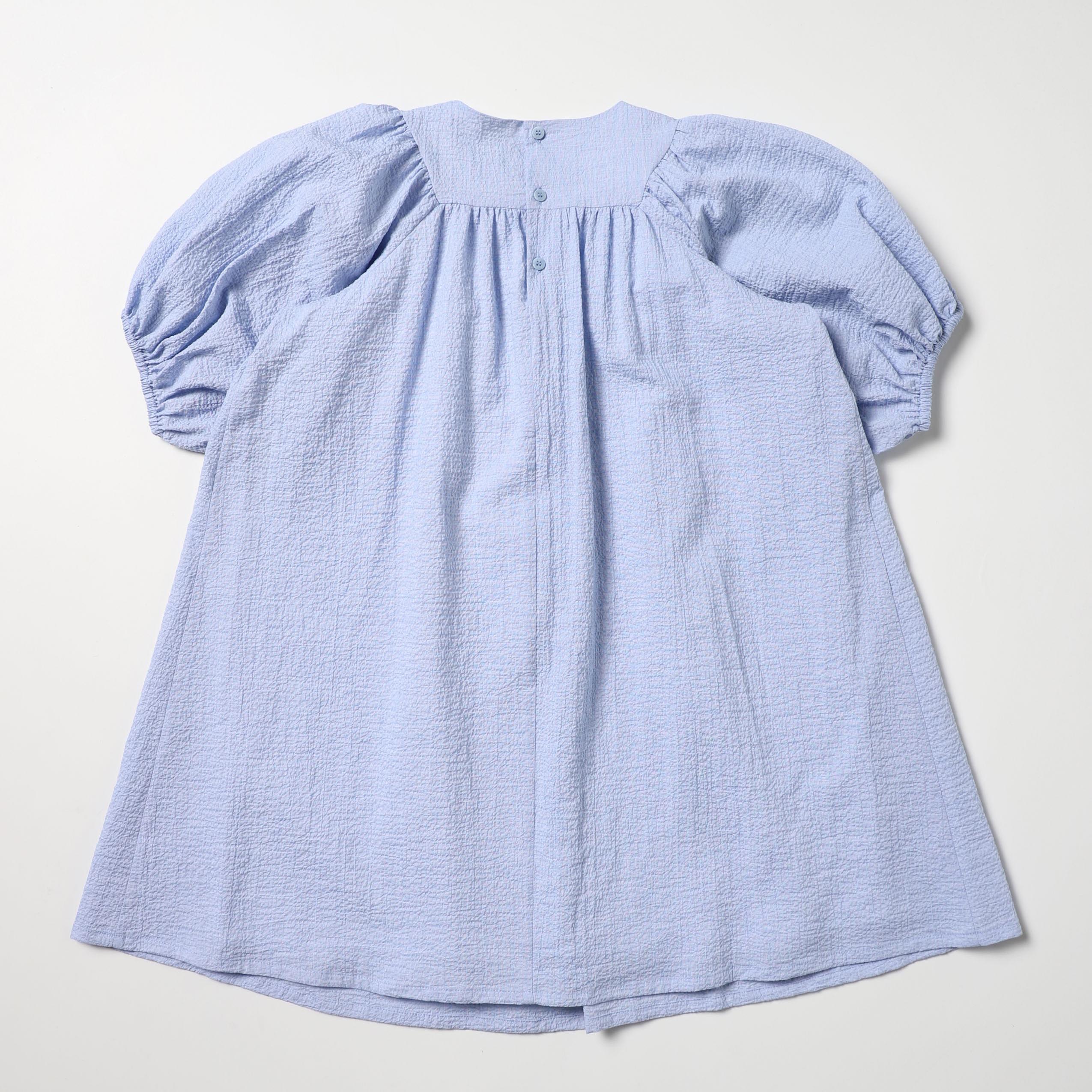 Girls Blue Cotton Dress