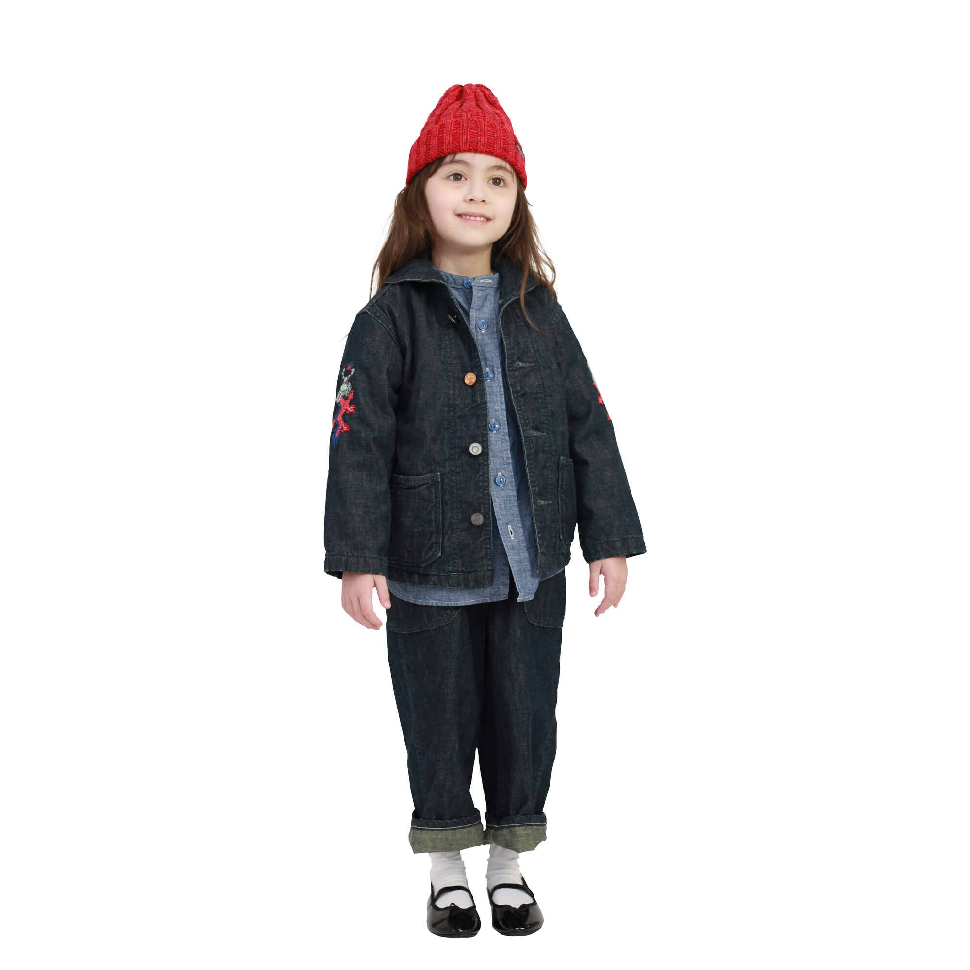 Boys & Girls Navy Cotton Trousers