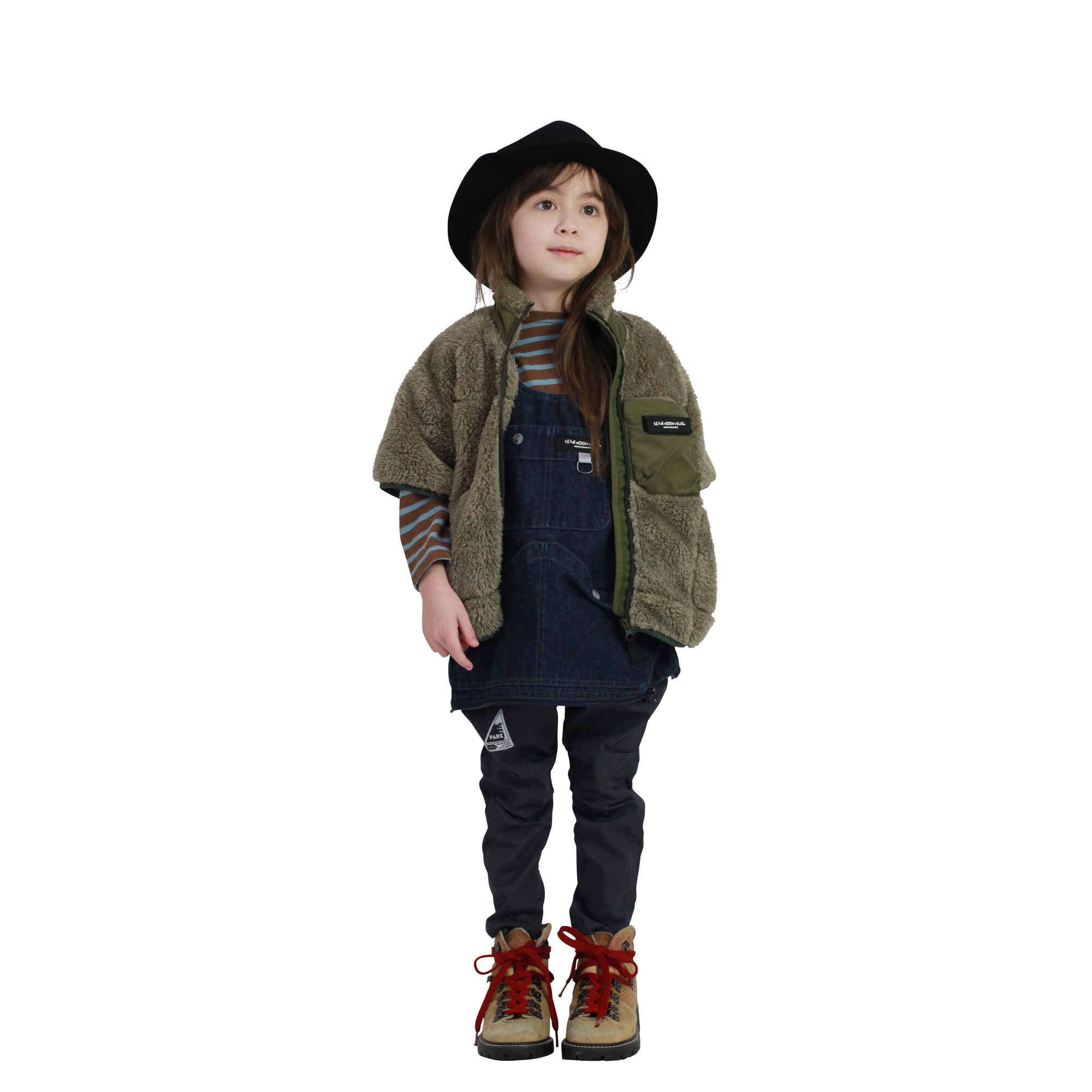 Girls Navy Denim Vest