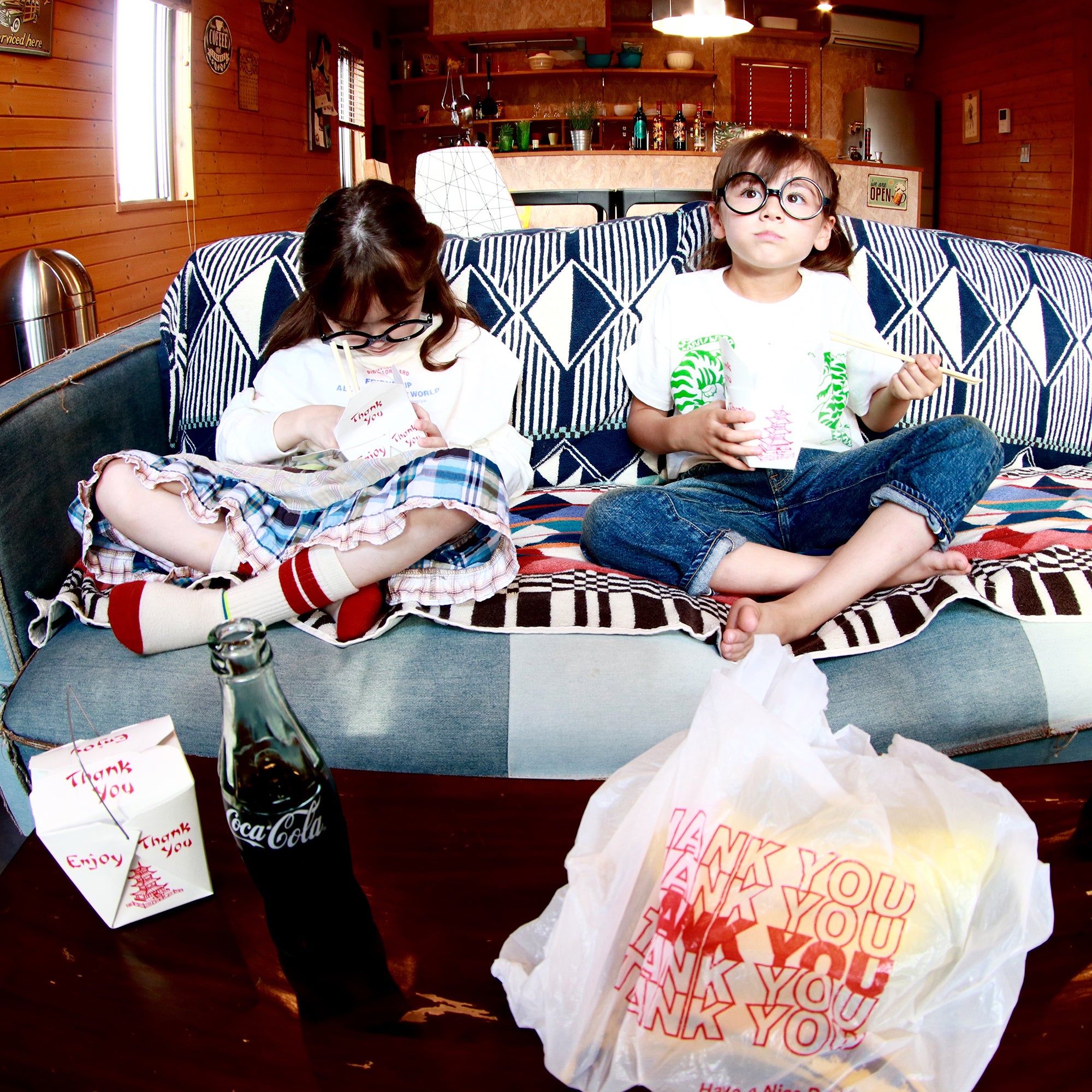 Boys & Girls White Logo Cotton T-Shirt