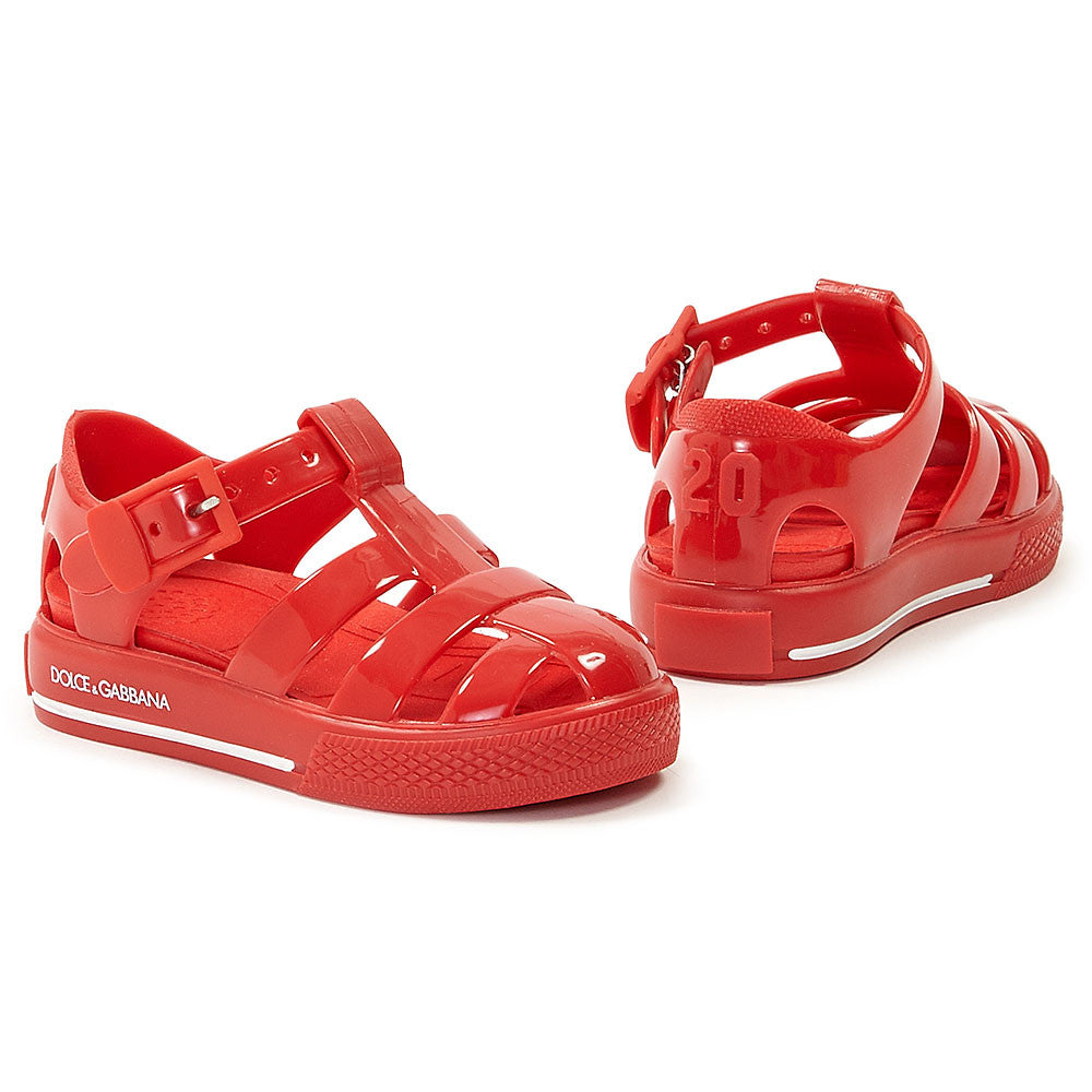 Boys Red Metal buckle Pvc Sandal - CÉMAROSE | Children's Fashion Store