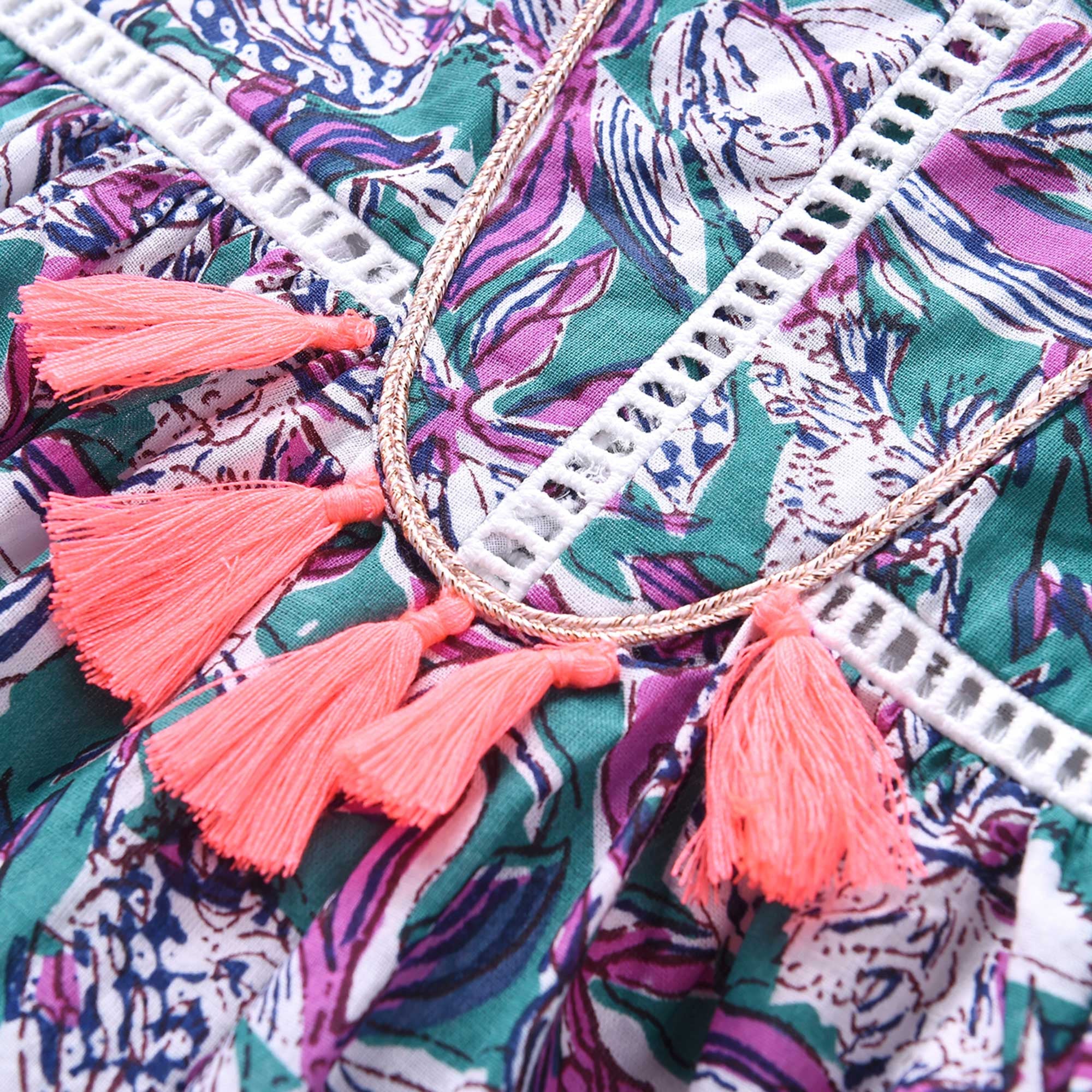 Girls Iris "Baya" Cotton Dress