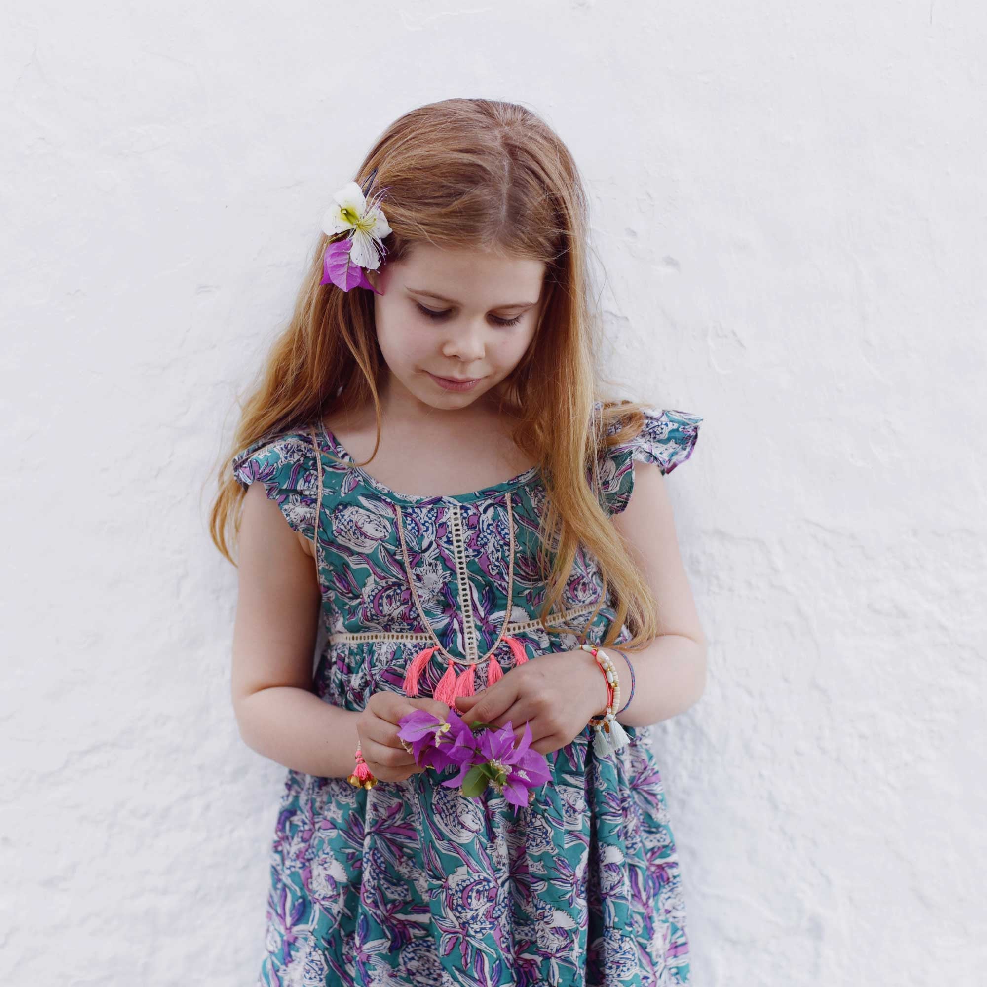 Girls Iris "Baya" Cotton Dress