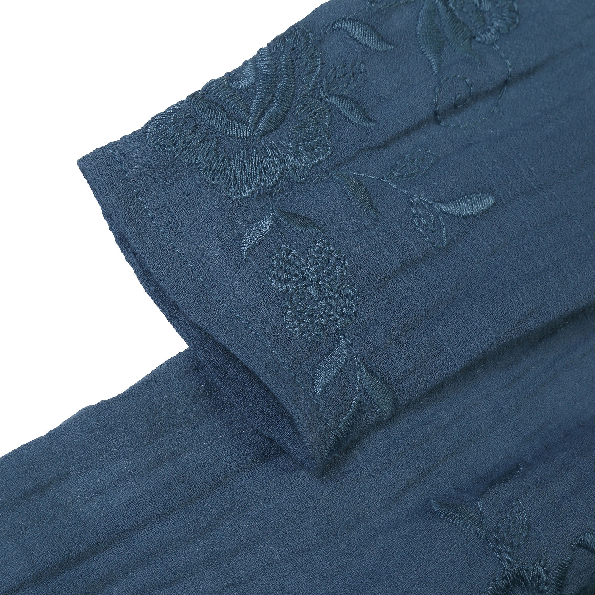 Girls Blue Embroidered Flower Trims 'Alice'Dress - CÉMAROSE | Children's Fashion Store - 4