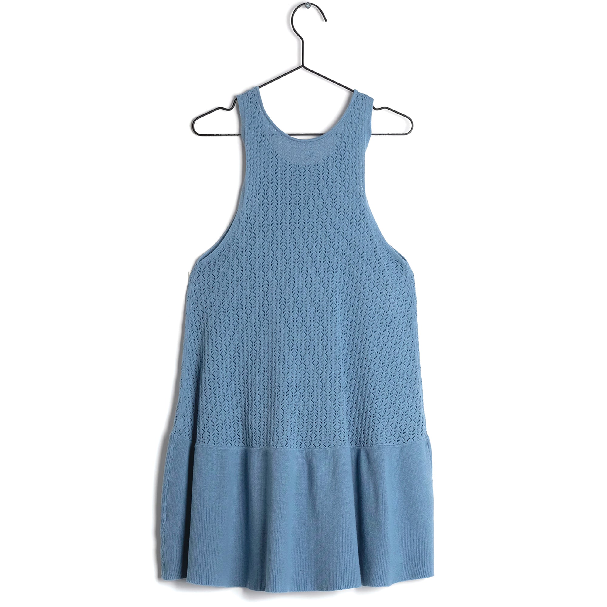 Girls Pale Blue Cotton Dress