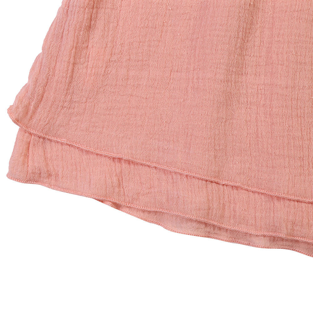 Girls Pink Frilled Sleeved Cotton 'Juliaca' Dress - CÉMAROSE | Children's Fashion Store - 7