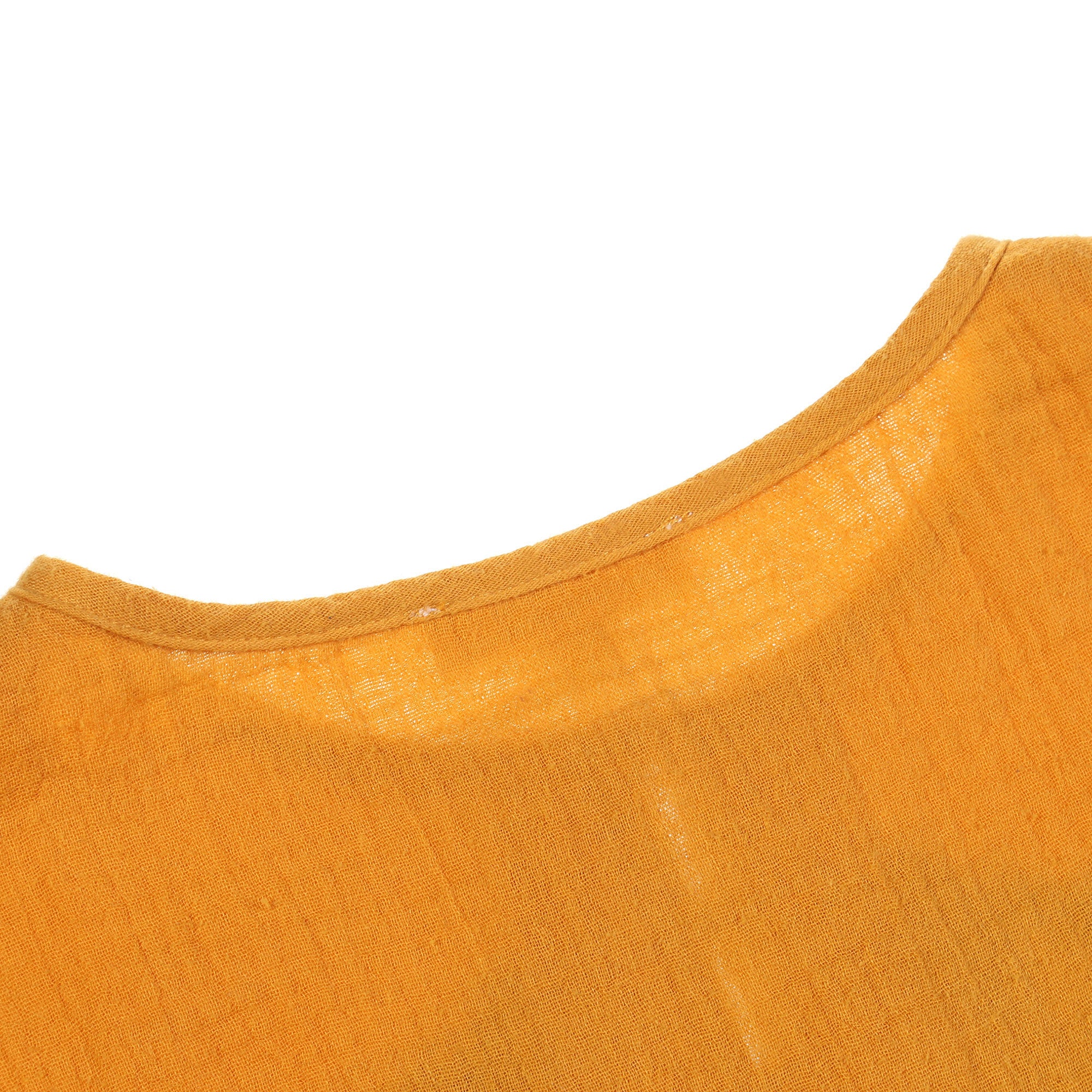 Girls Yellow Embroidered Trims Cotton 'Samsa' Dress - CÉMAROSE | Children's Fashion Store - 7