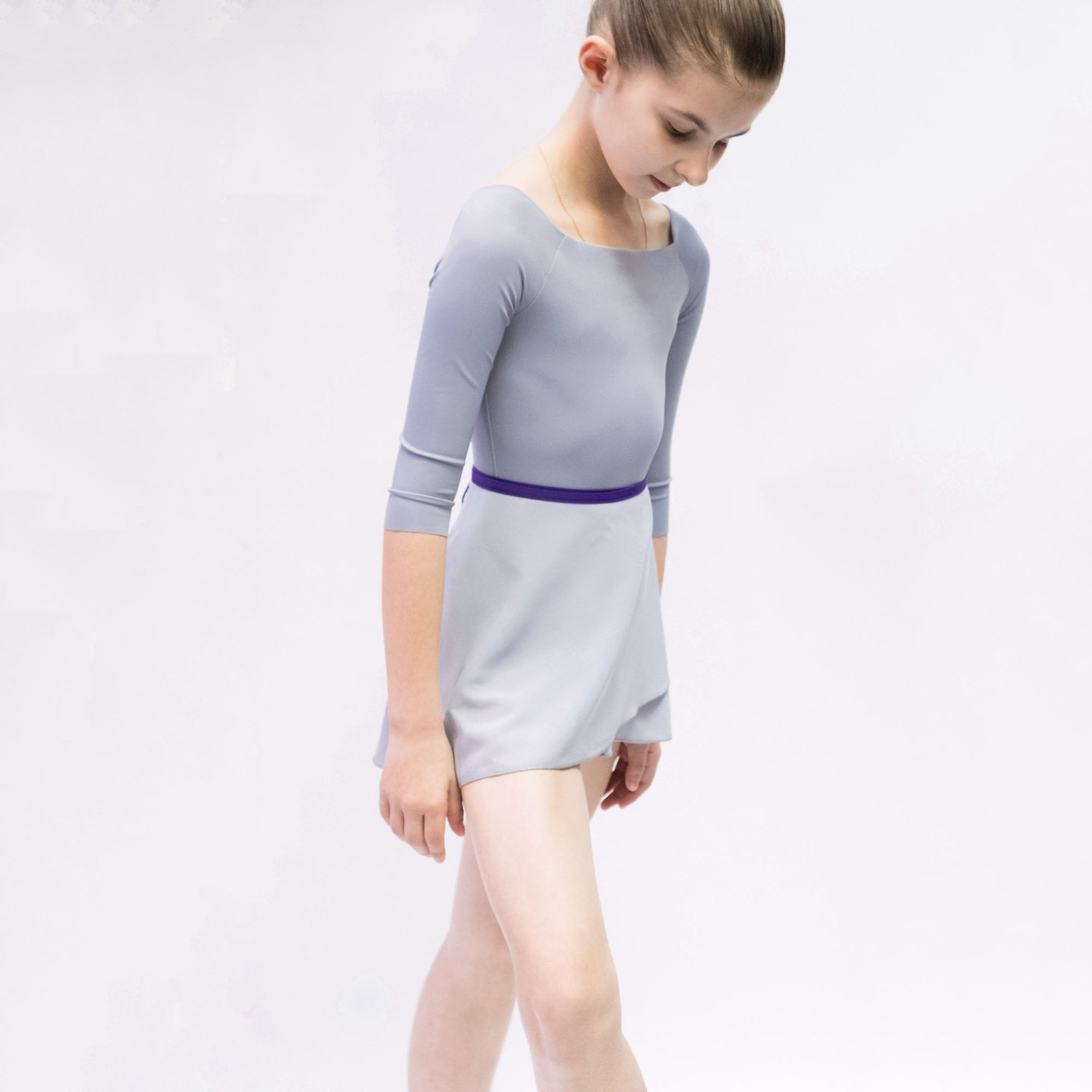 Girls Grey Ballet Onesies