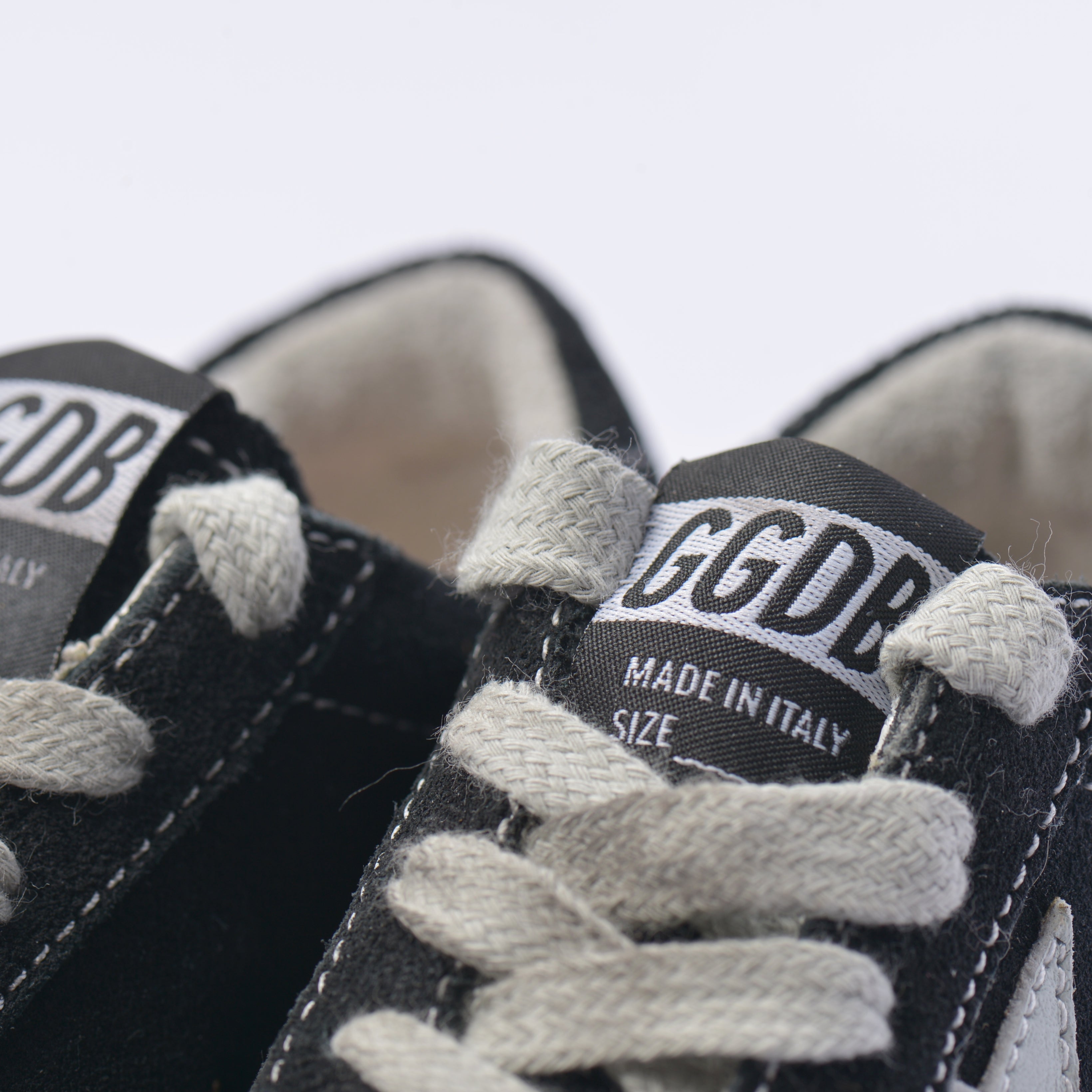 Baby Boys Black Leather Superstar Sneakers