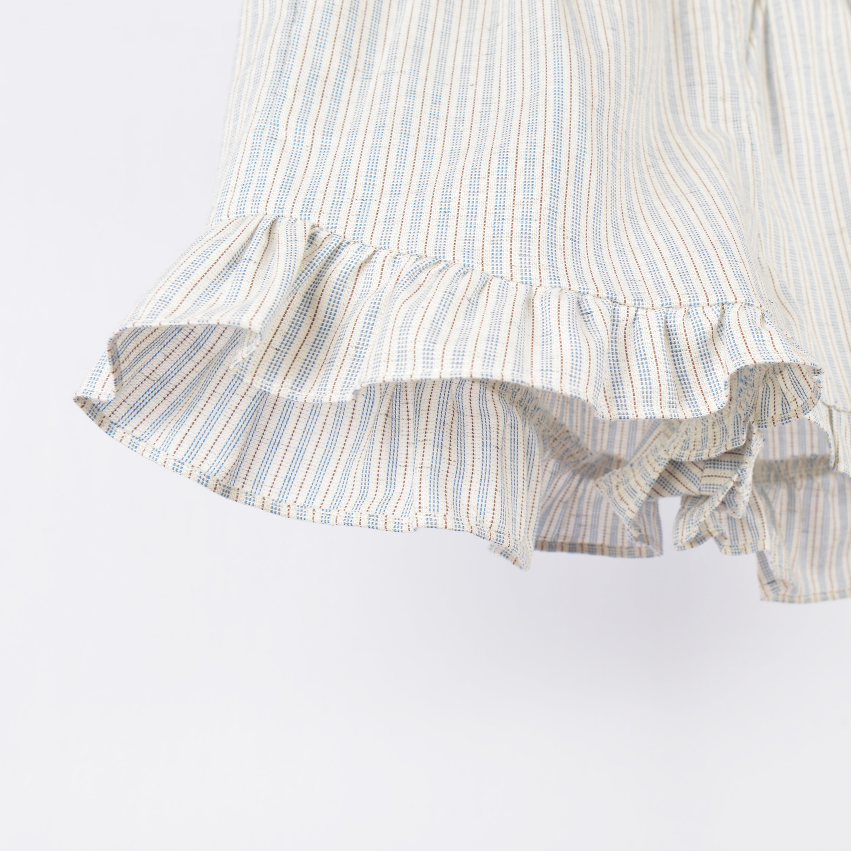 Girls Ray Blue Cotton Flounce Shorts