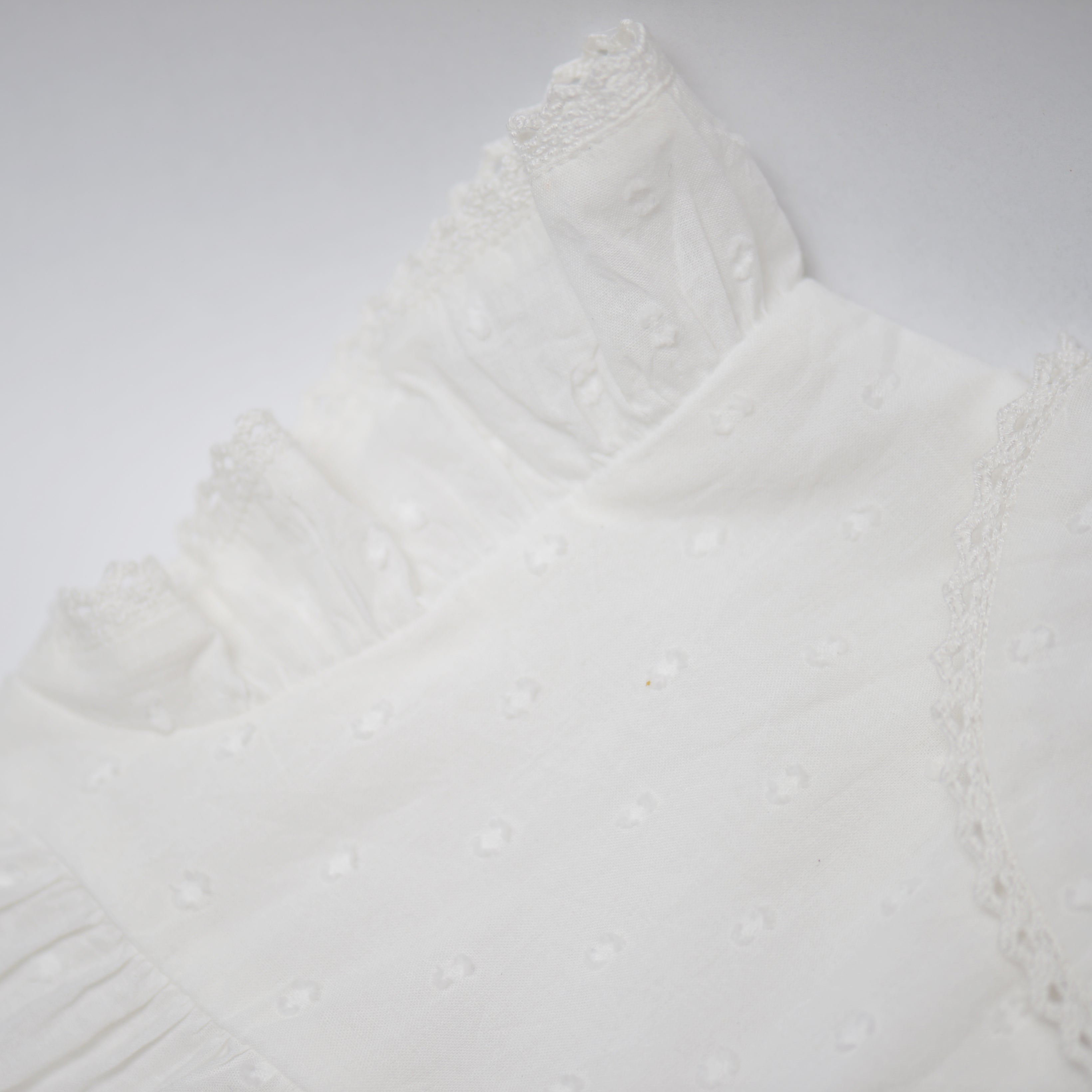 Girls White Cotton Top