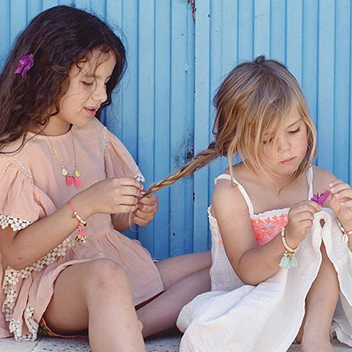 Girls Pink "Jaen" Necklace