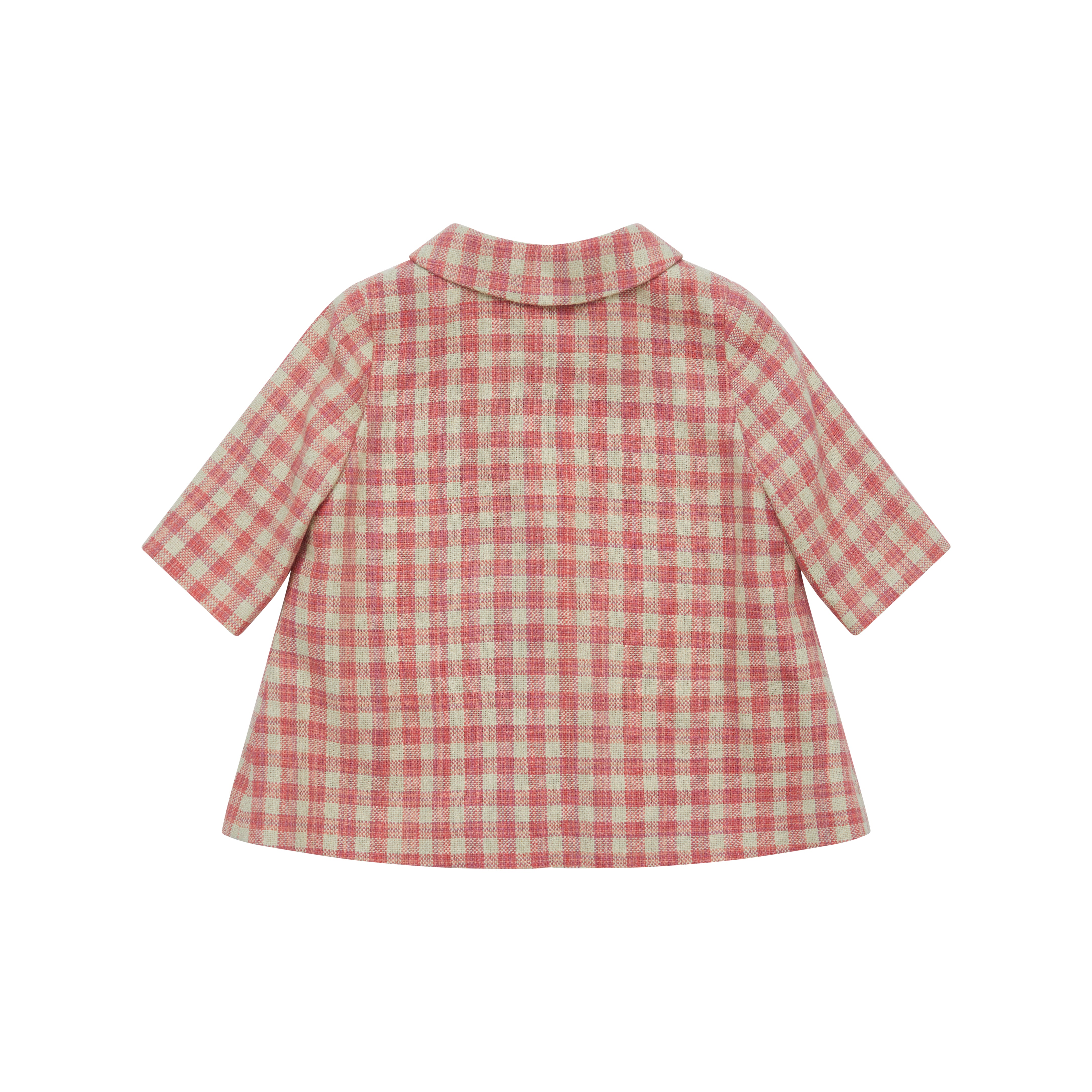 Baby Girls Pink Check Coat