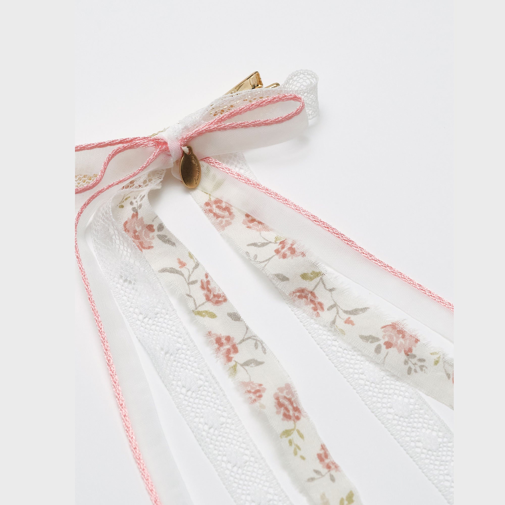 Girls Pink Floral Hair Clip