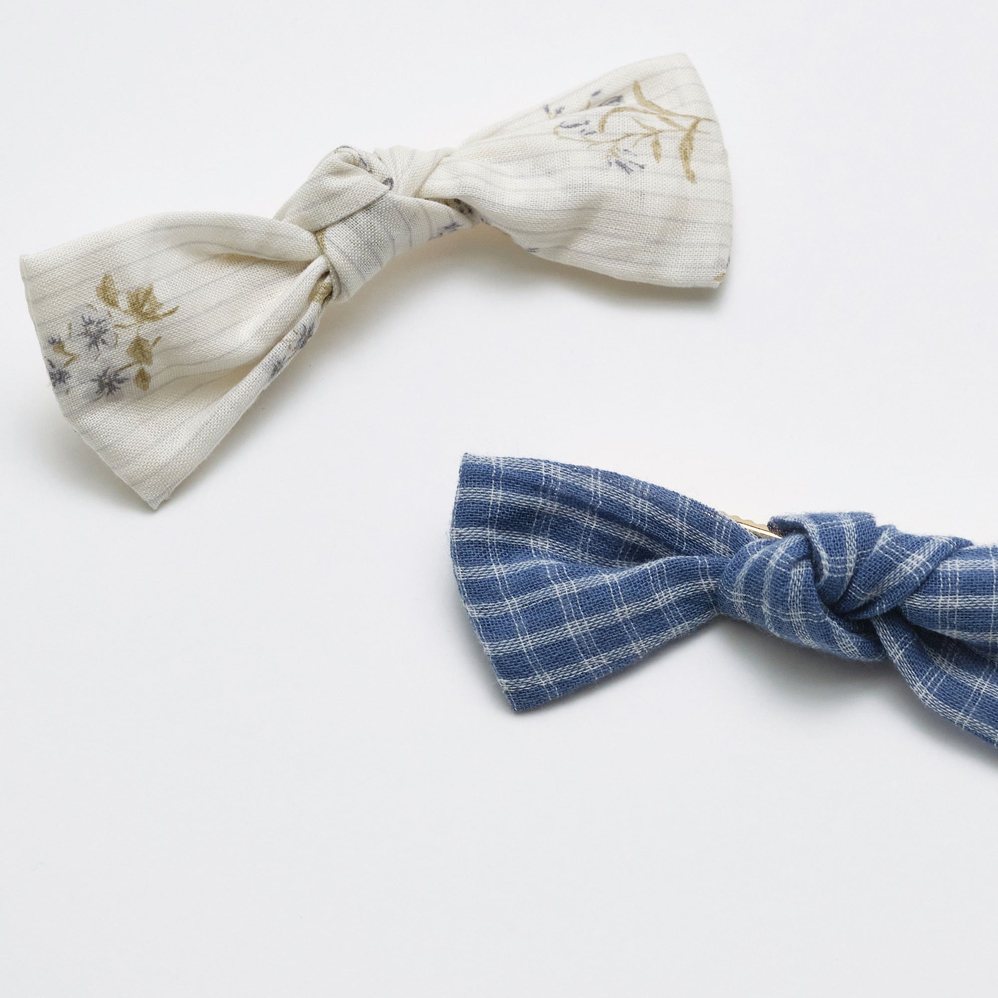 Girls Blue Check Hair Clip