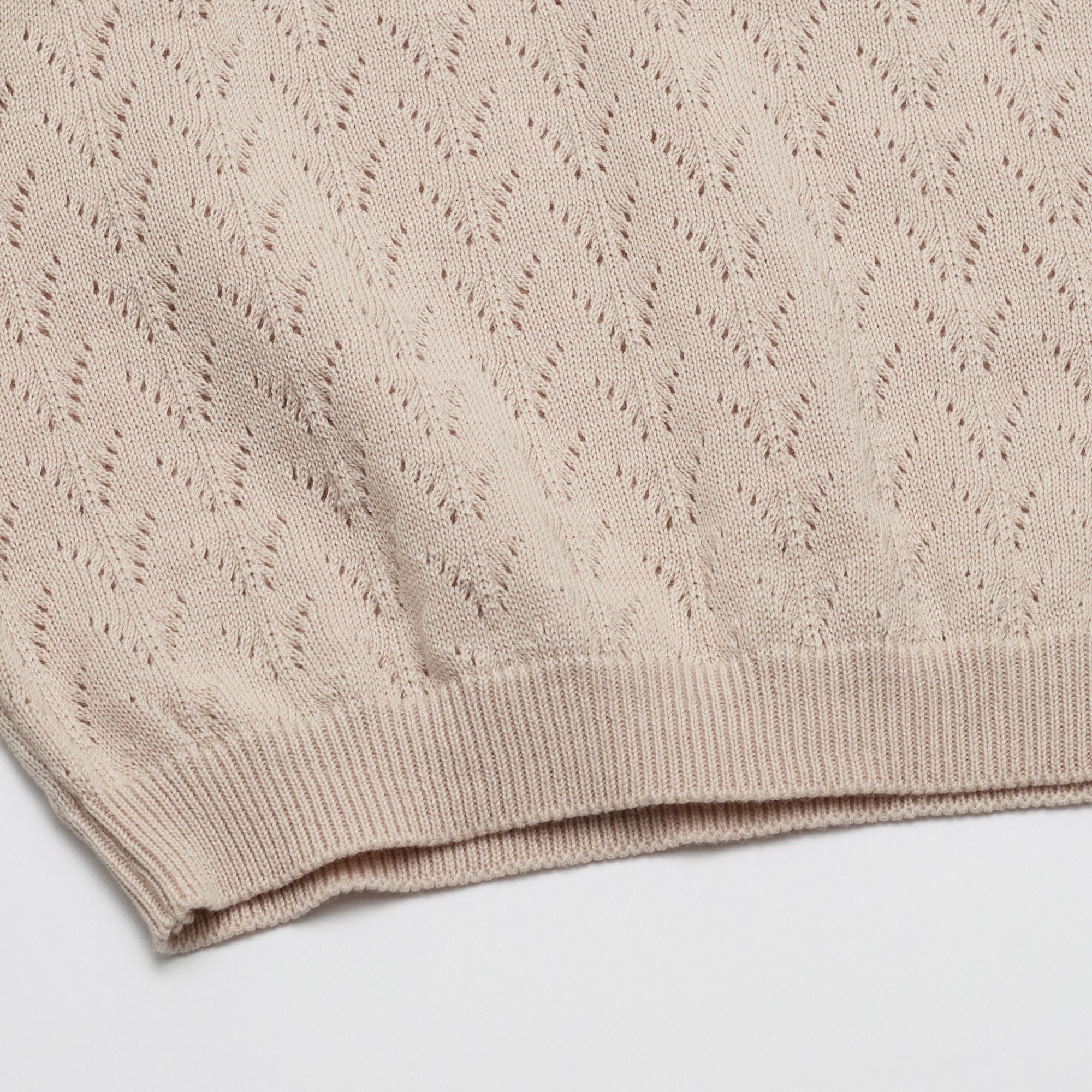 Girls Beige Pink Sweater