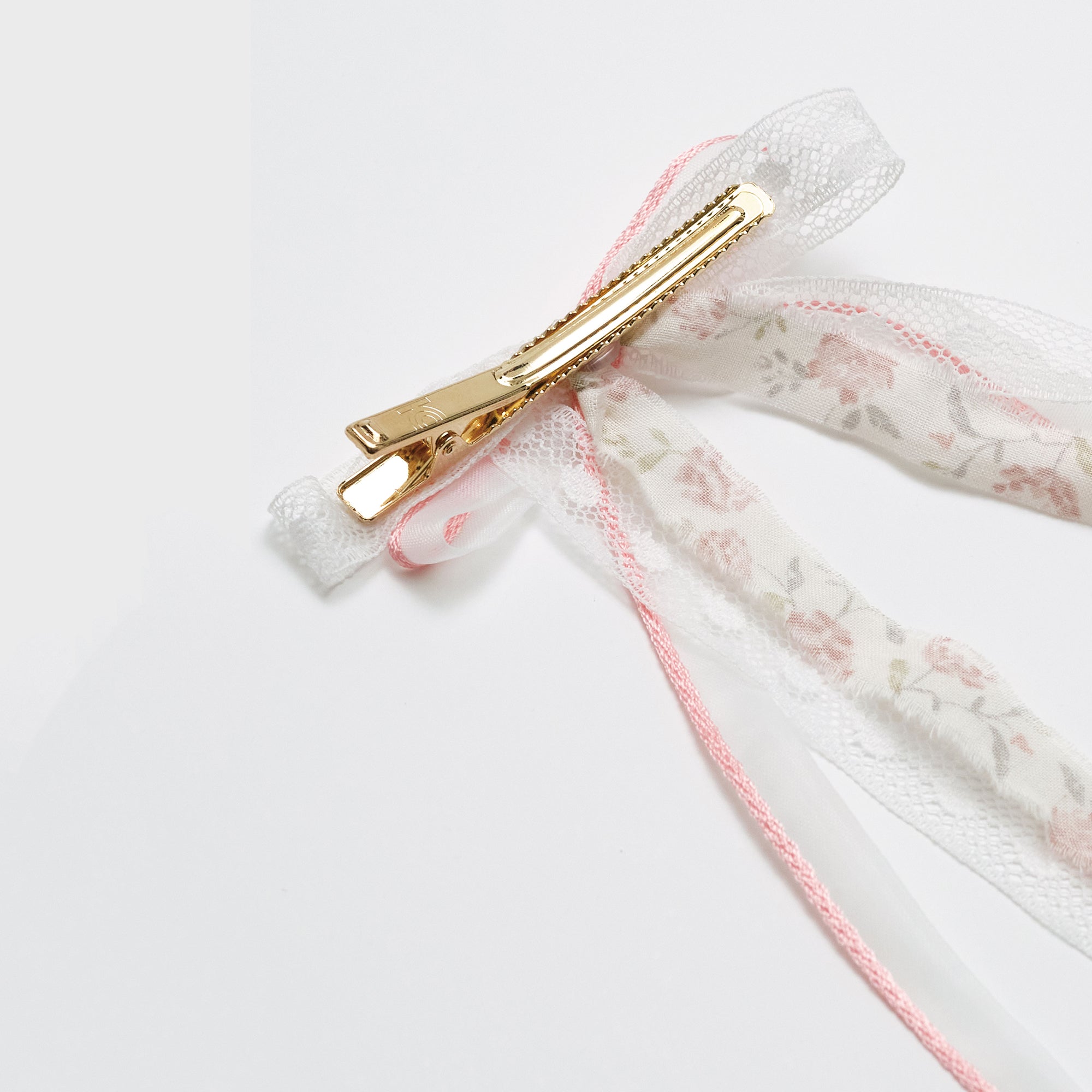 Girls Pink Floral Hair Clip