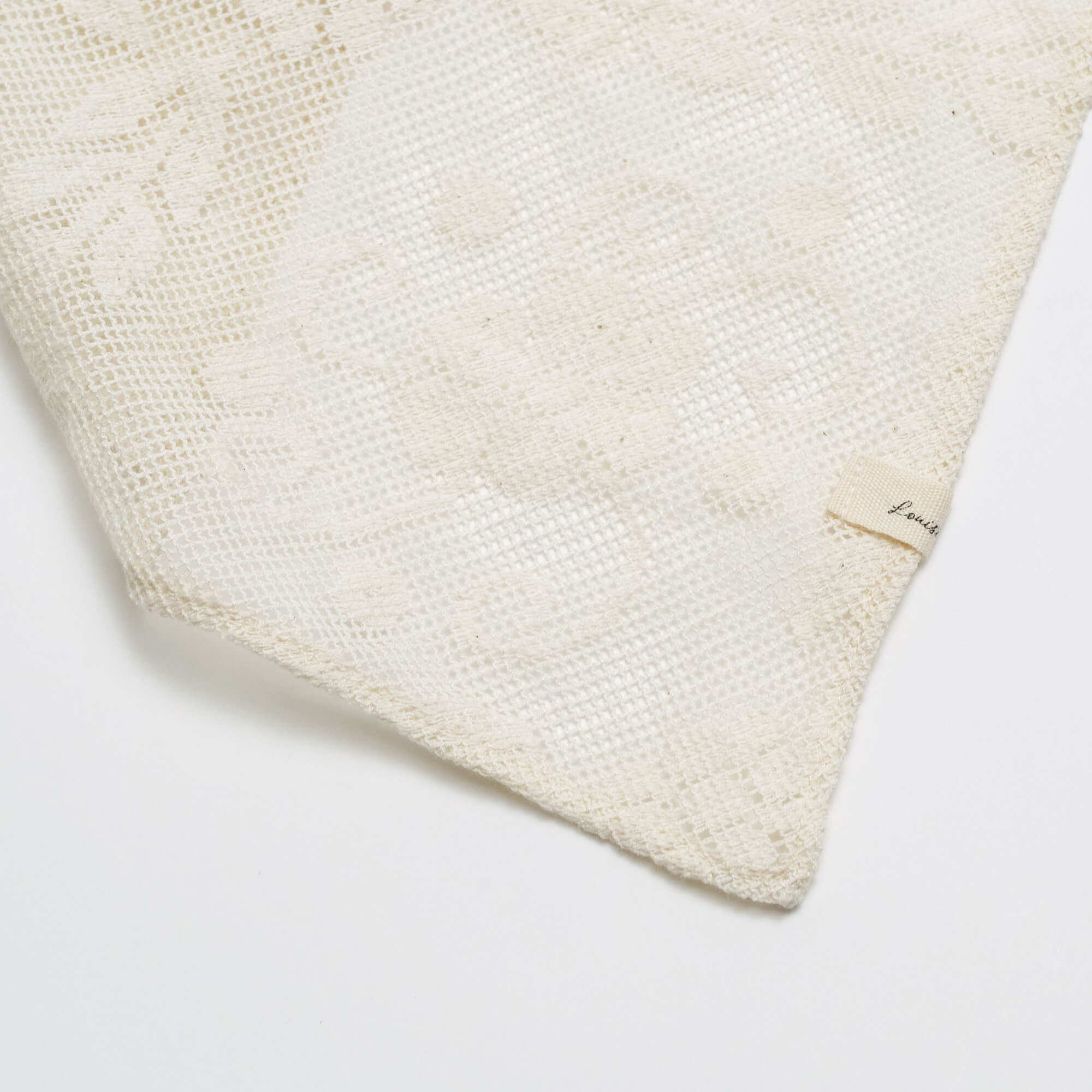 Girls White Cotton Scarf
