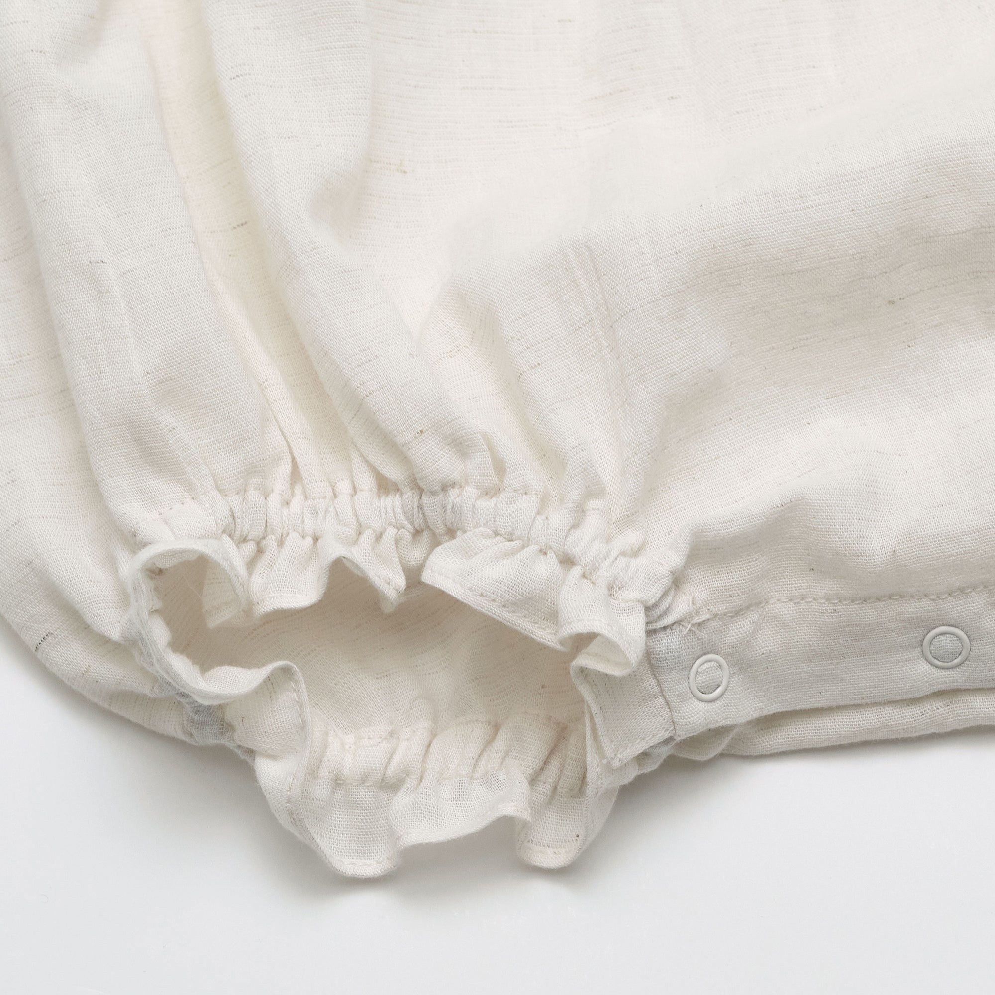 Baby Girls White Embroidered Cotton Babysuit
