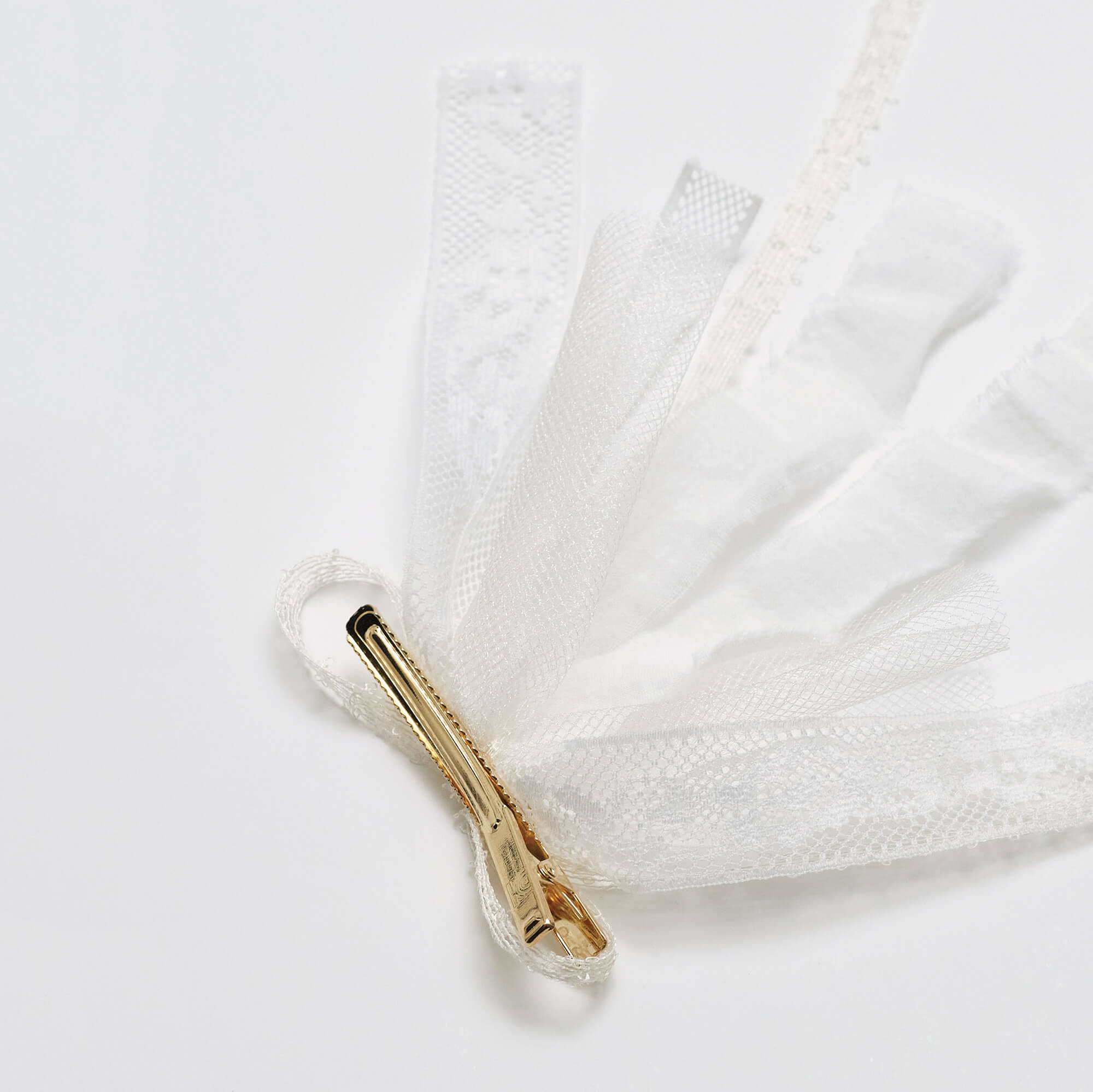 Girls White Hair Clip