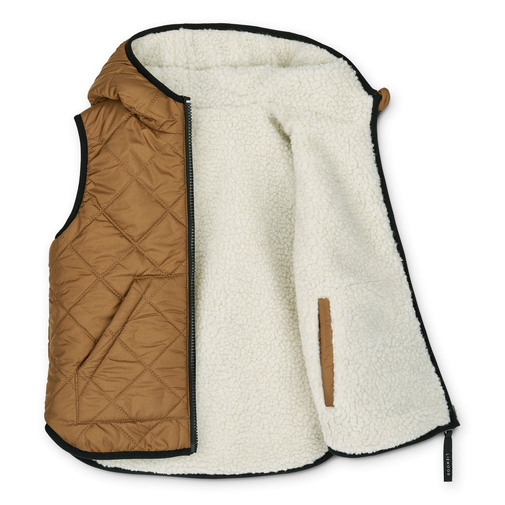 Boys & Girls White Reversible Gilet