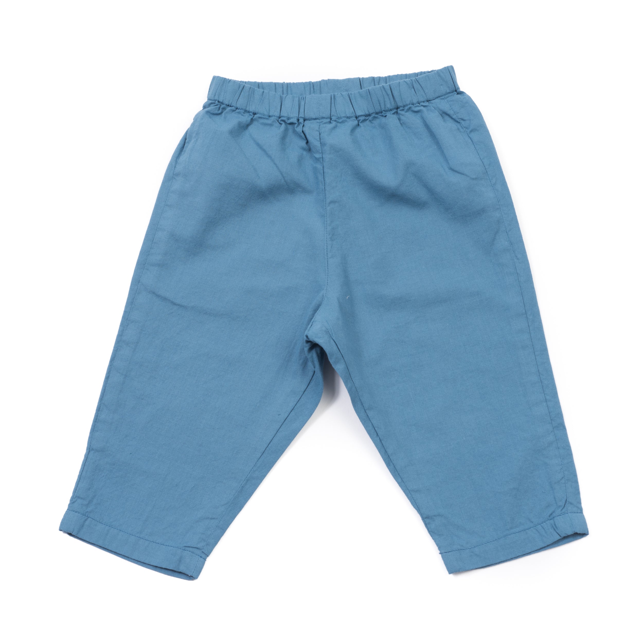 Baby Boys August Blue Cotton Trousers