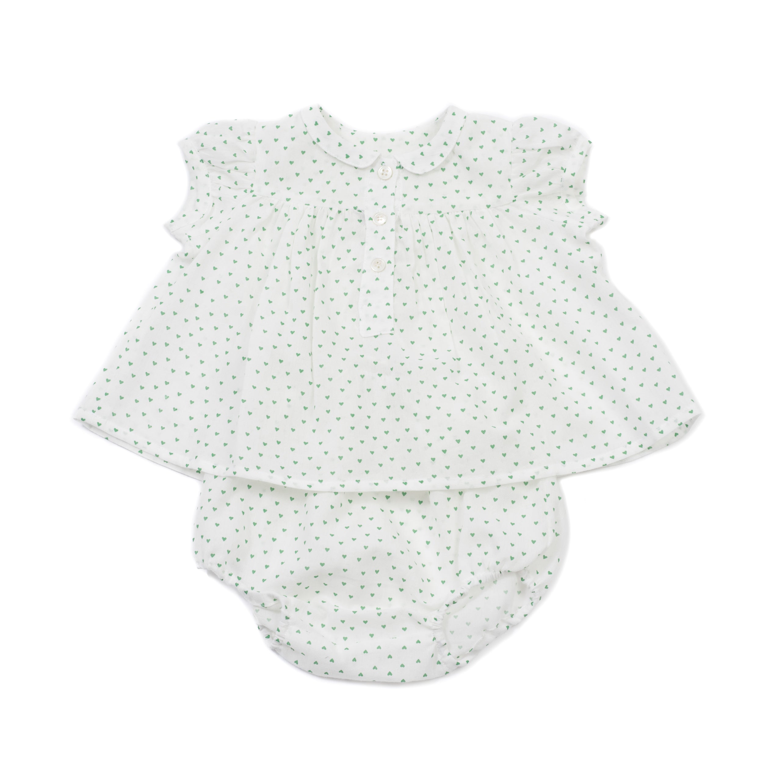 Baby Girls White Cotton Set