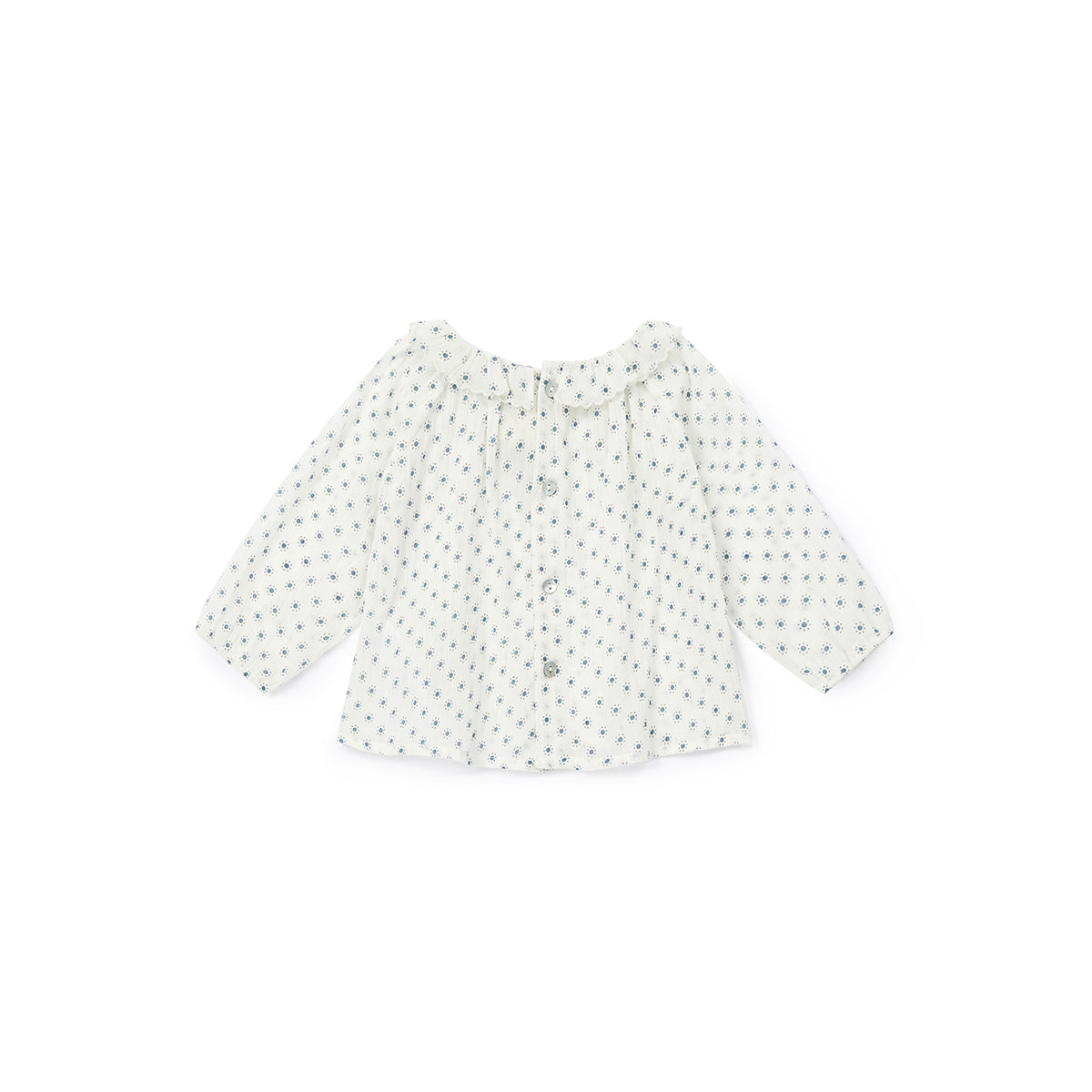 Baby Girls White Cotton Blouse