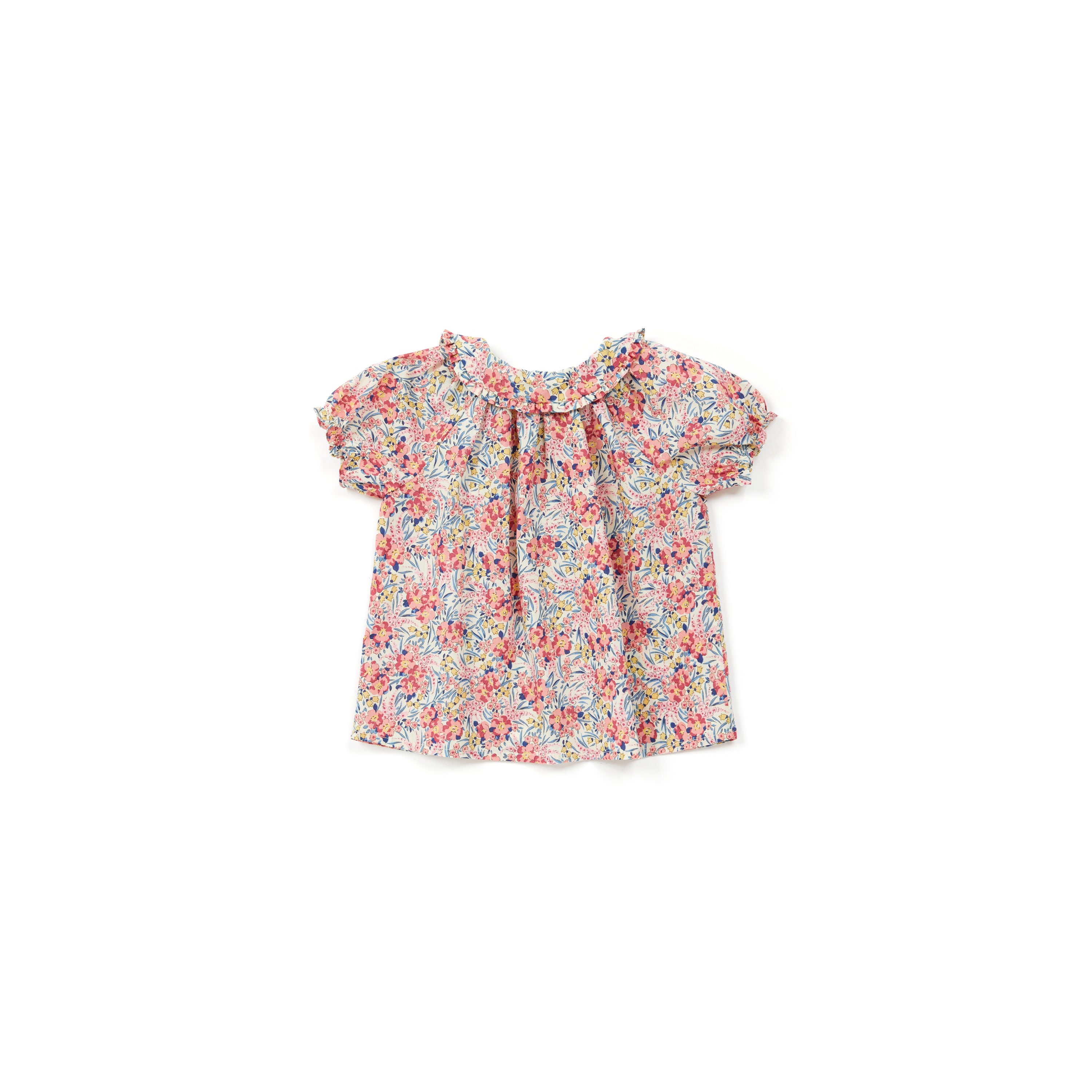 Baby Girls Pink Flowers Cotton Top