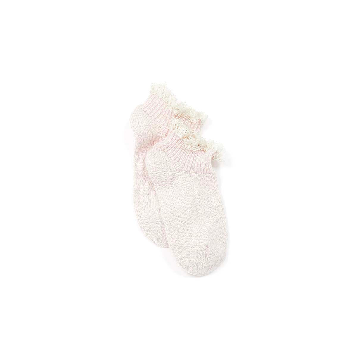 Girls Light Pink Cotton Socks