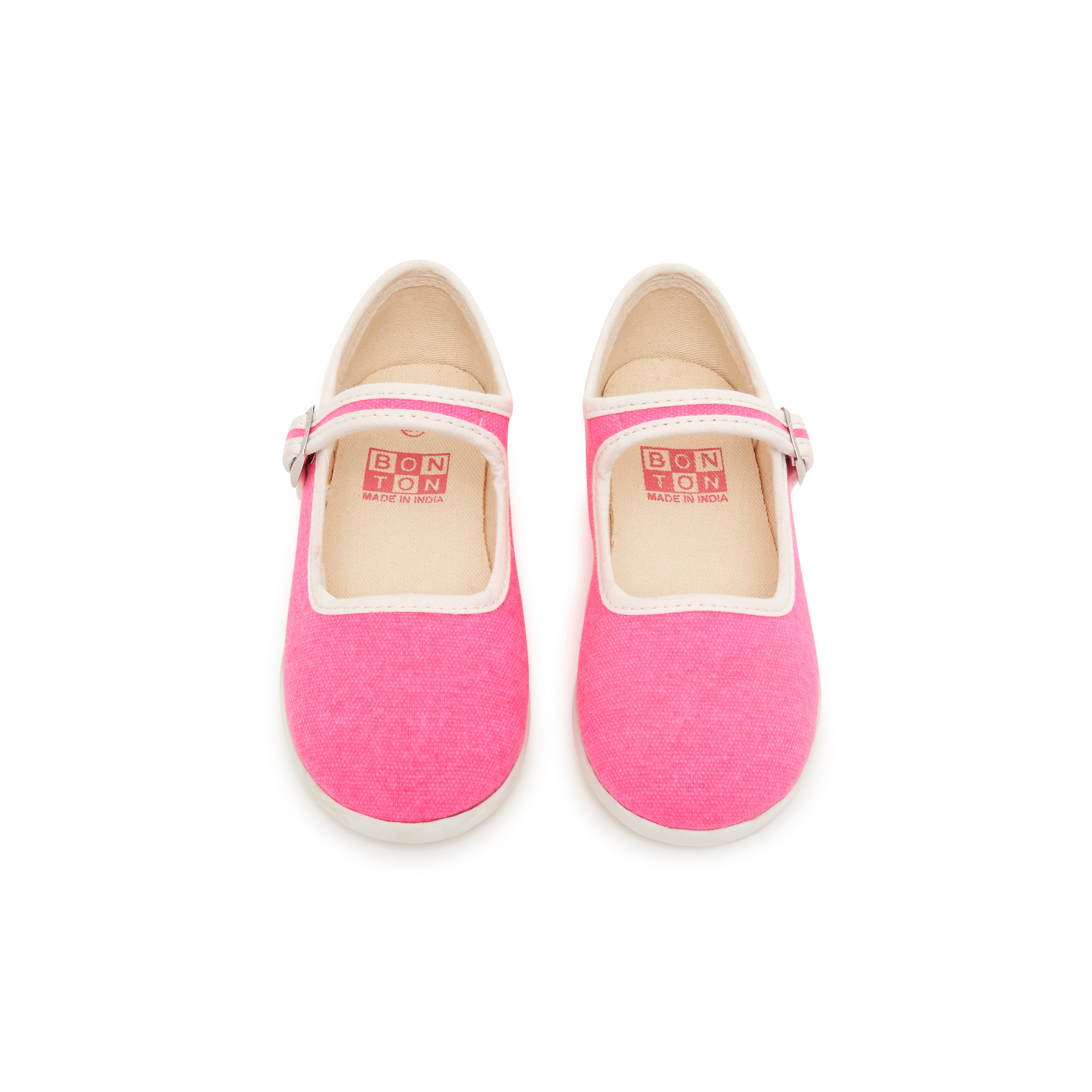 Girls Pink Cotton Shoes