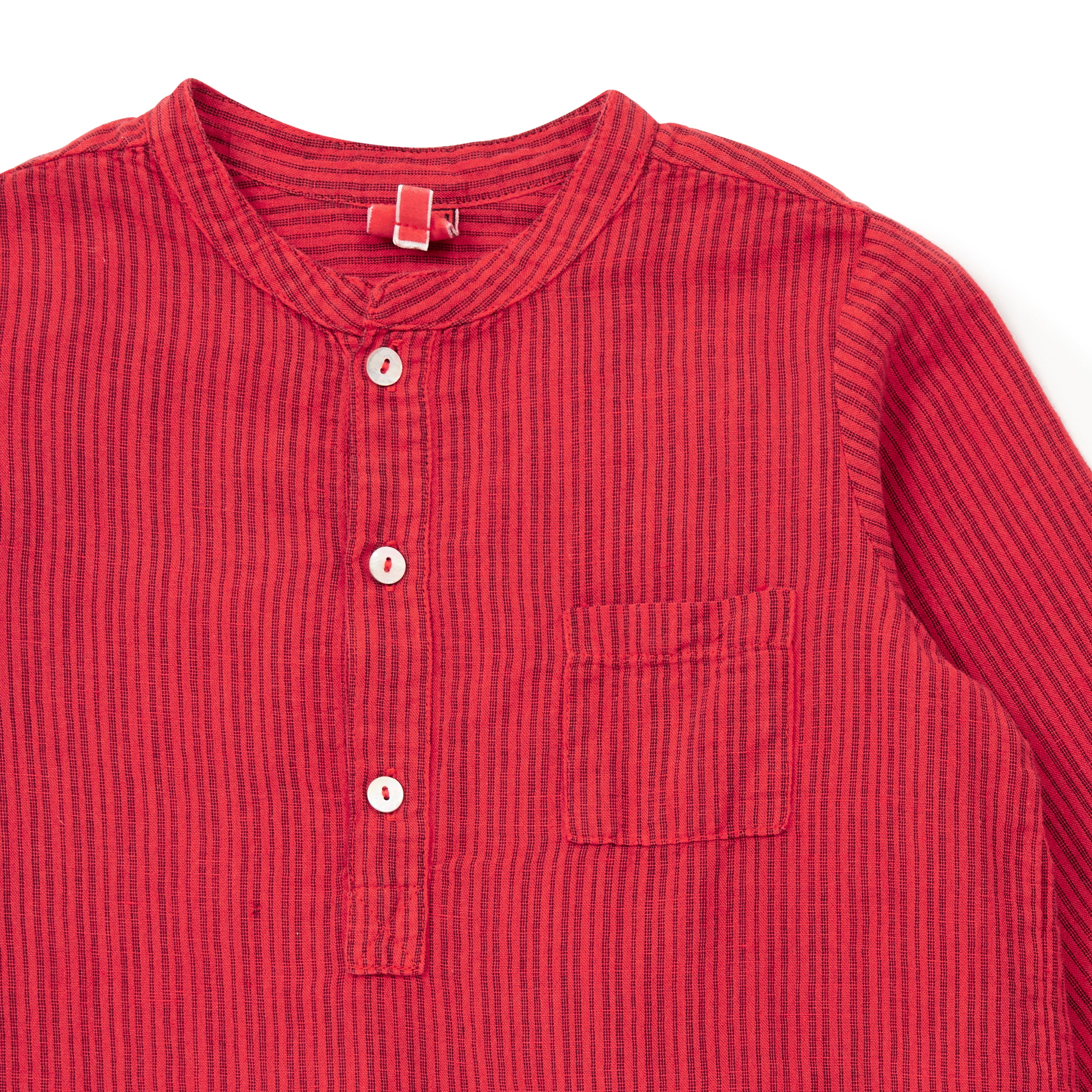 Boys Red Stripe Shirt
