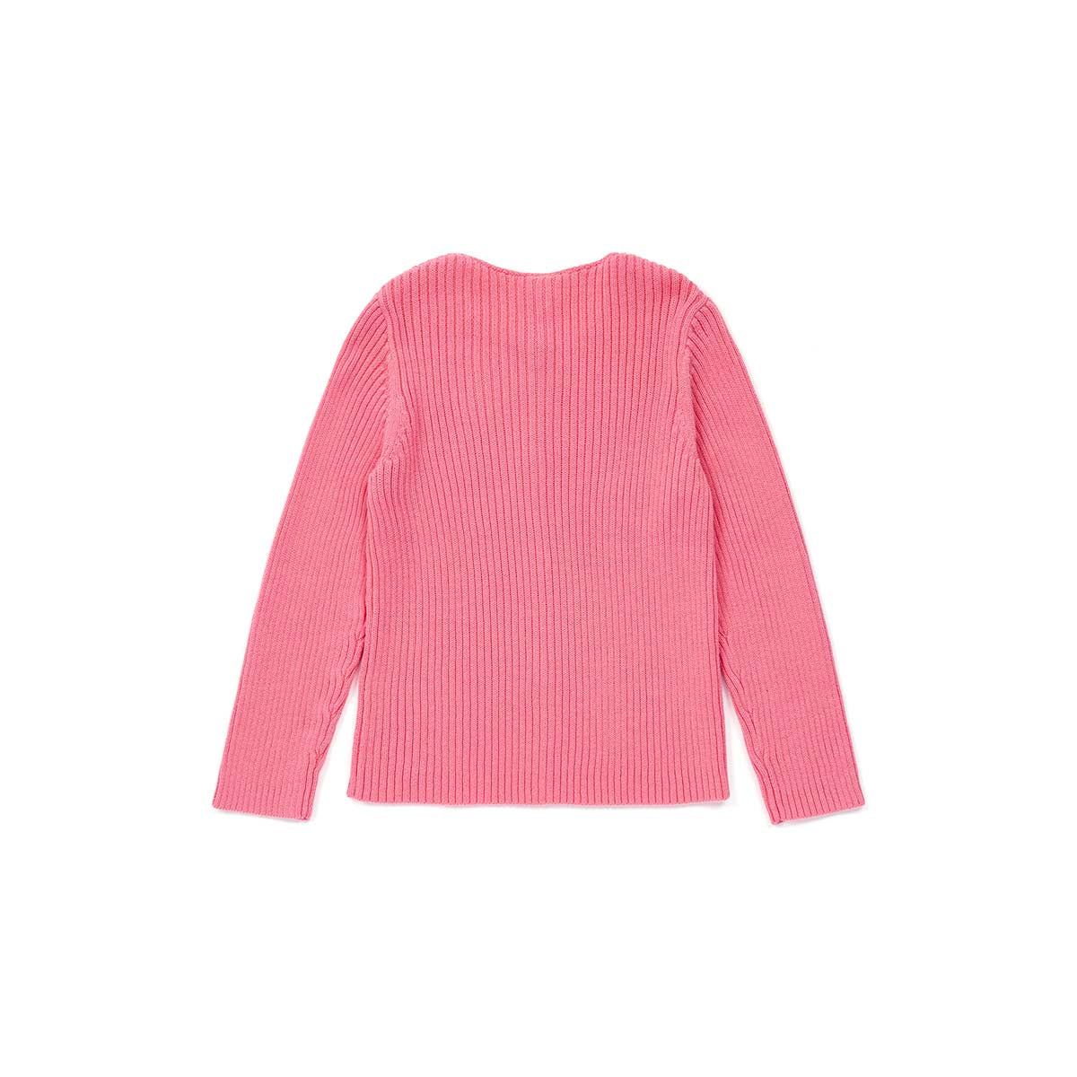 Girls Pink Cotton Cardigan