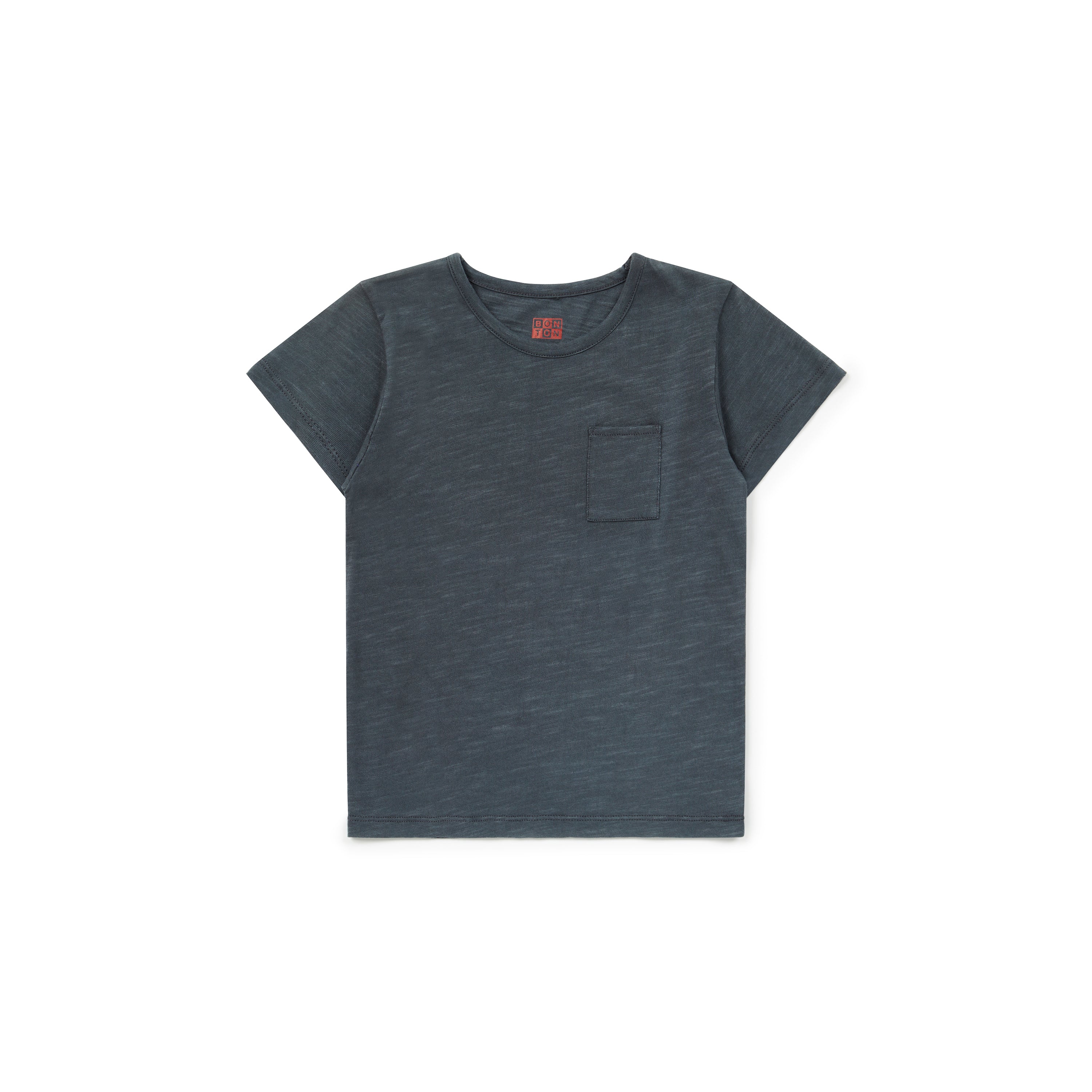 Boys Dark Grey Cotton T-shirt